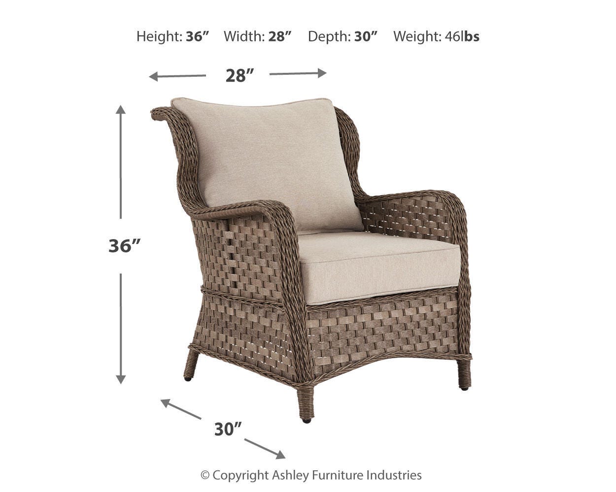 Clear Ridge Lounge Chair with Cushion (Set of 2) - image 7