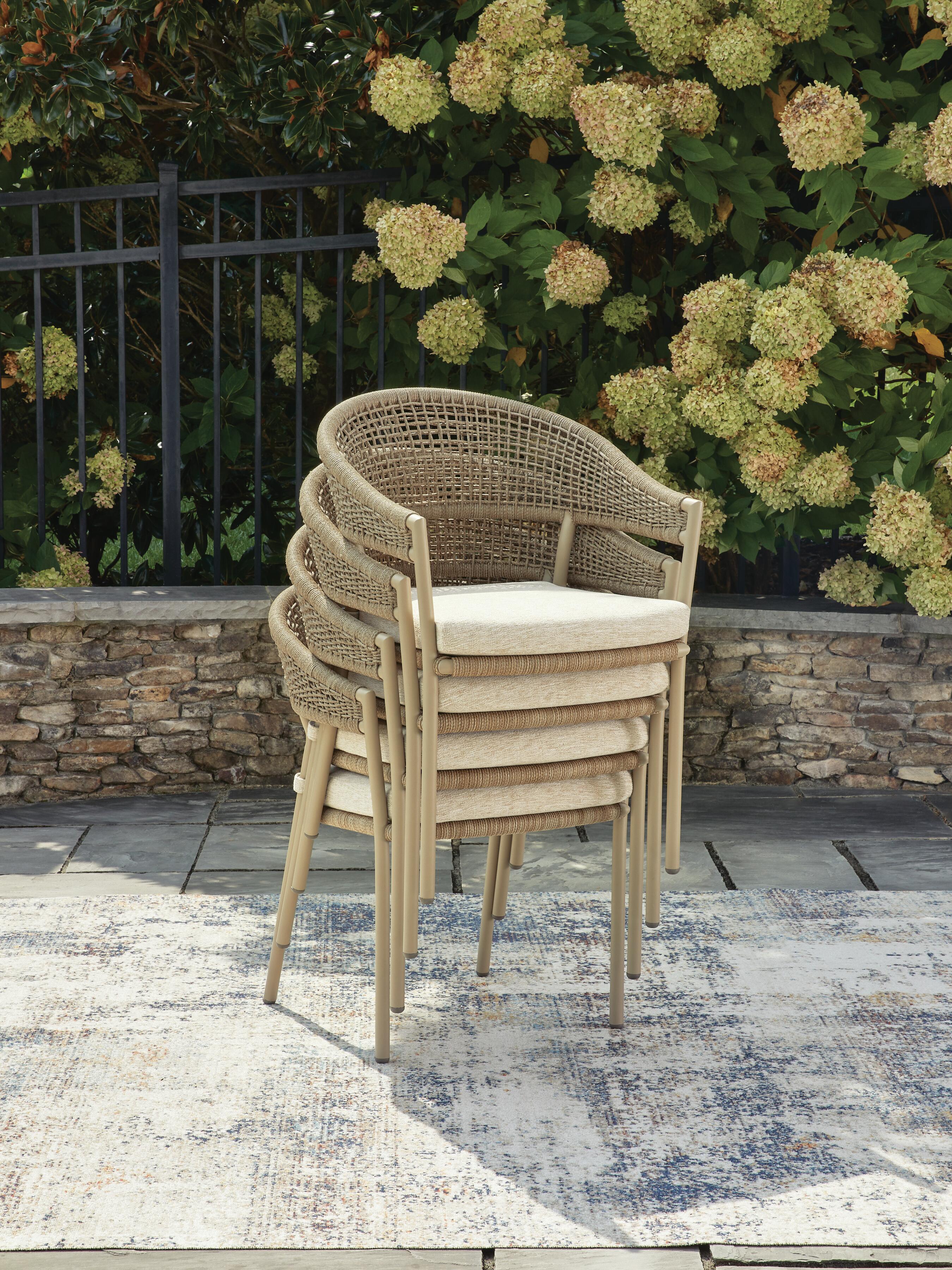 Ocean Park Outdoor Arm Chair with Cushion (Set of 4) - image 4