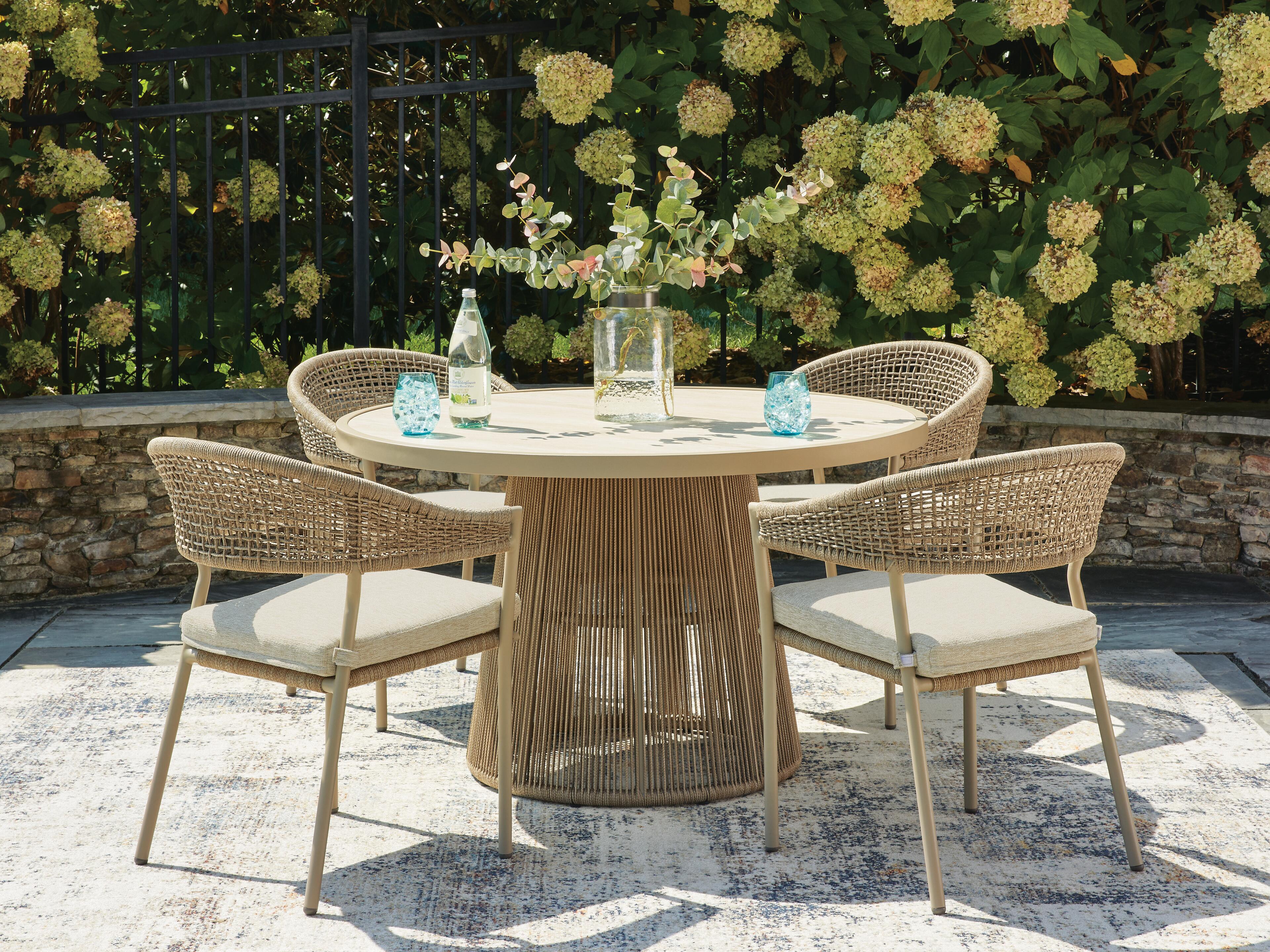 Ocean Park Outdoor Dining Table and 4 Chairs, , large