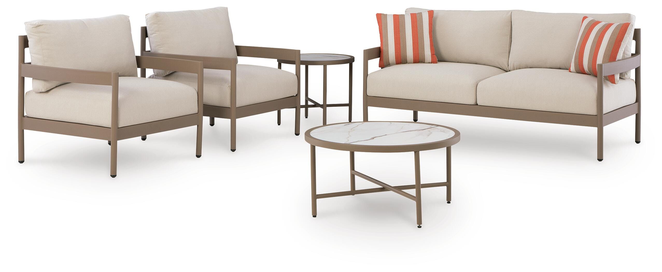 Big Creek Cove Outdoor Love/Chairs/Tables Set (Set of 5) - image 3