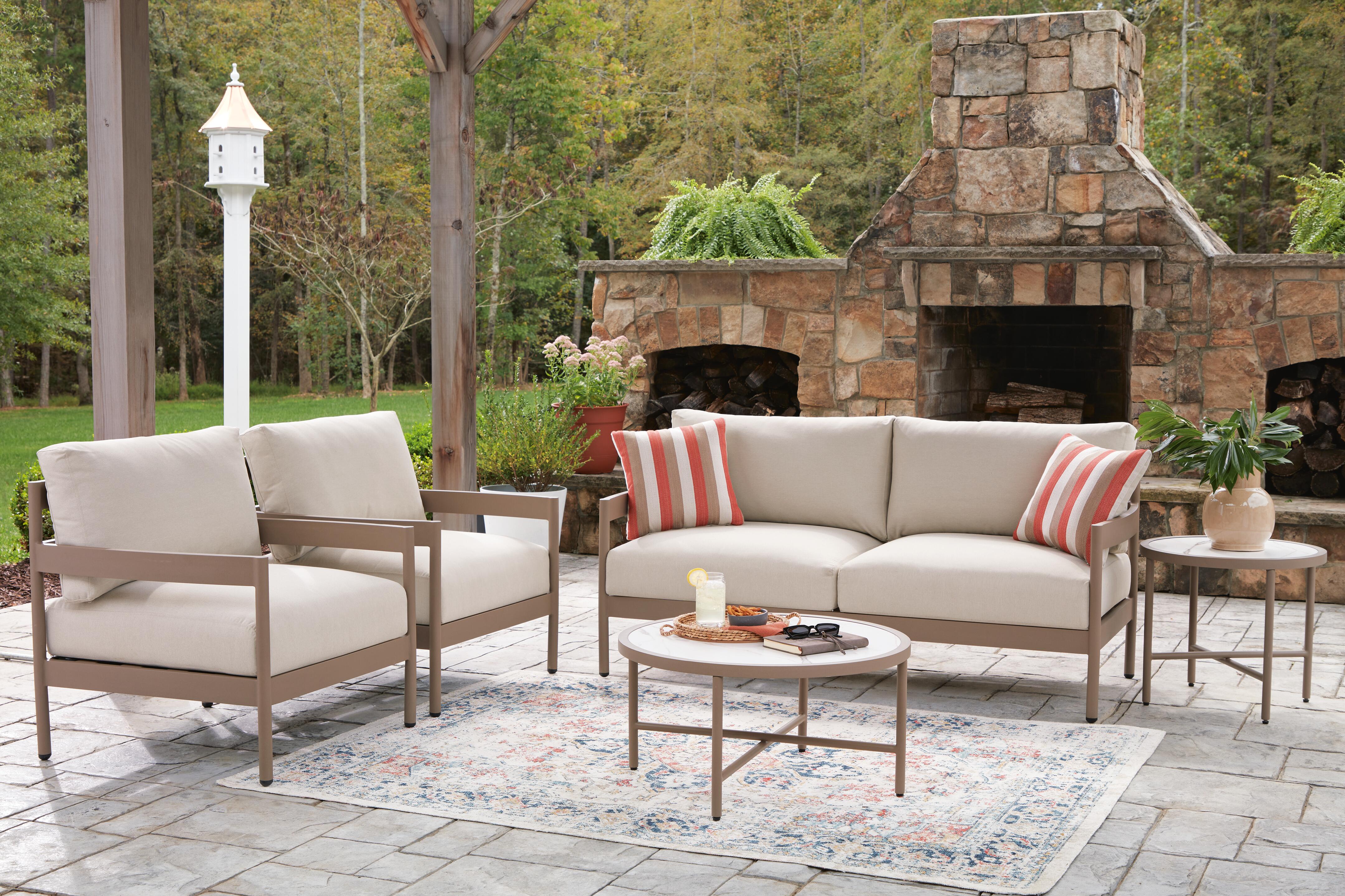 Big Creek Cove Outdoor Love/Chairs/Tables Set (Set of 5) - image 5