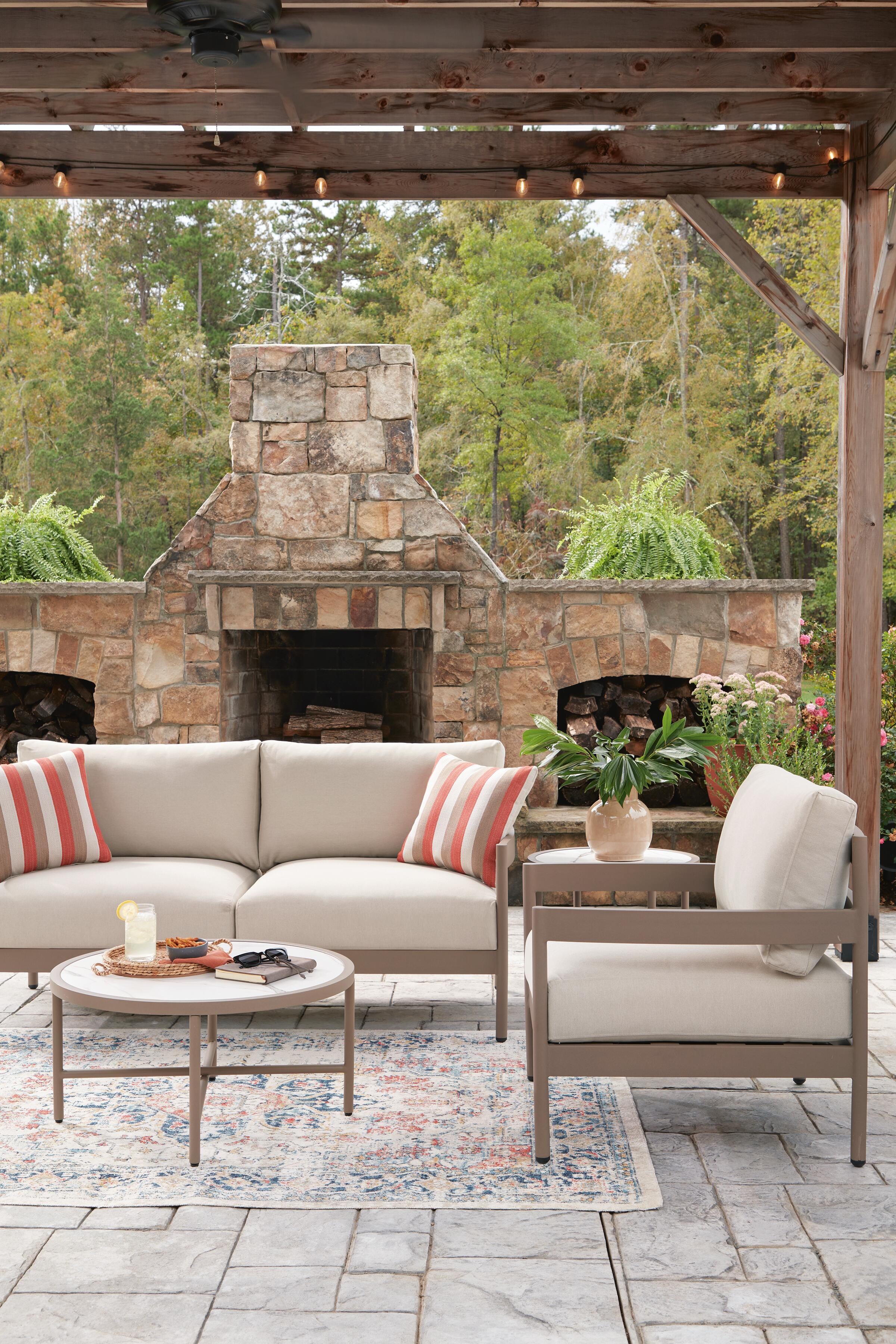 Big Creek Cove Outdoor Love/Chairs/Tables Set (Set of 5) - image 7