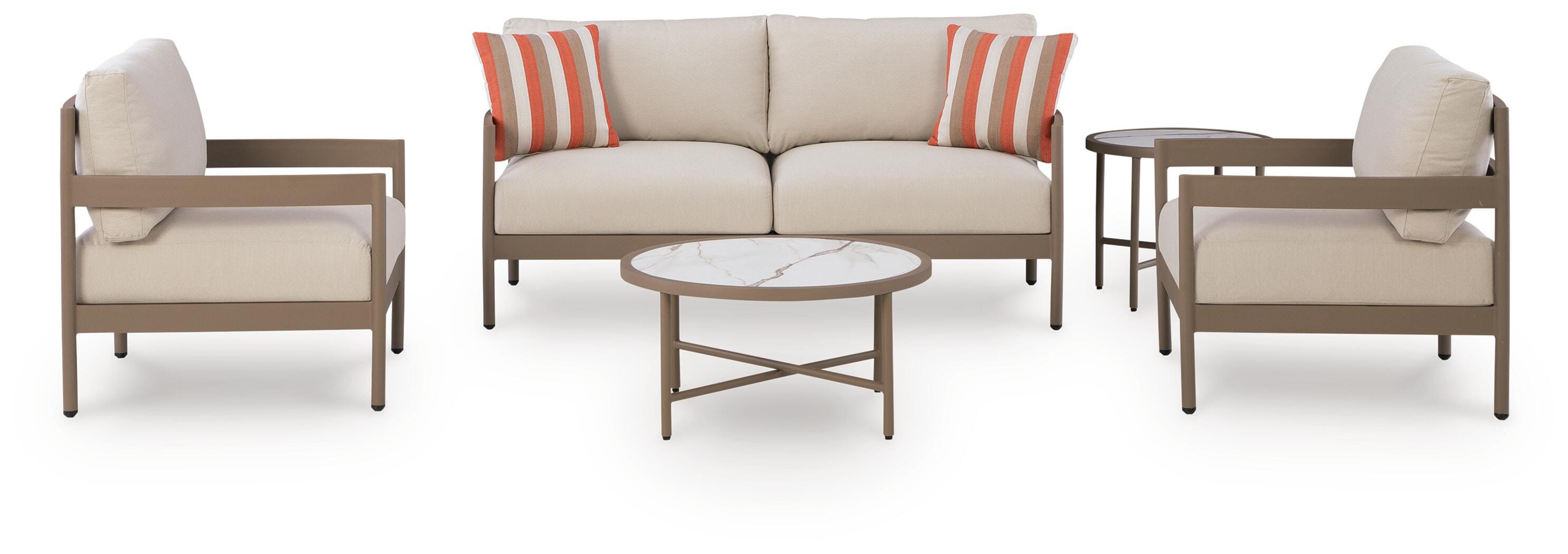 Big Creek Cove Outdoor Love/Chairs/Tables Set (Set of 5) - image 2