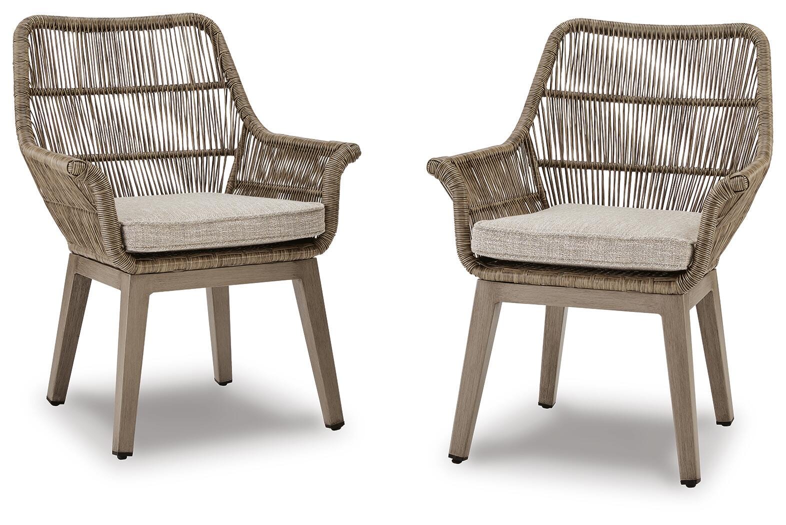 Beach Front Arm Chair with Cushion (Set of 2), , large