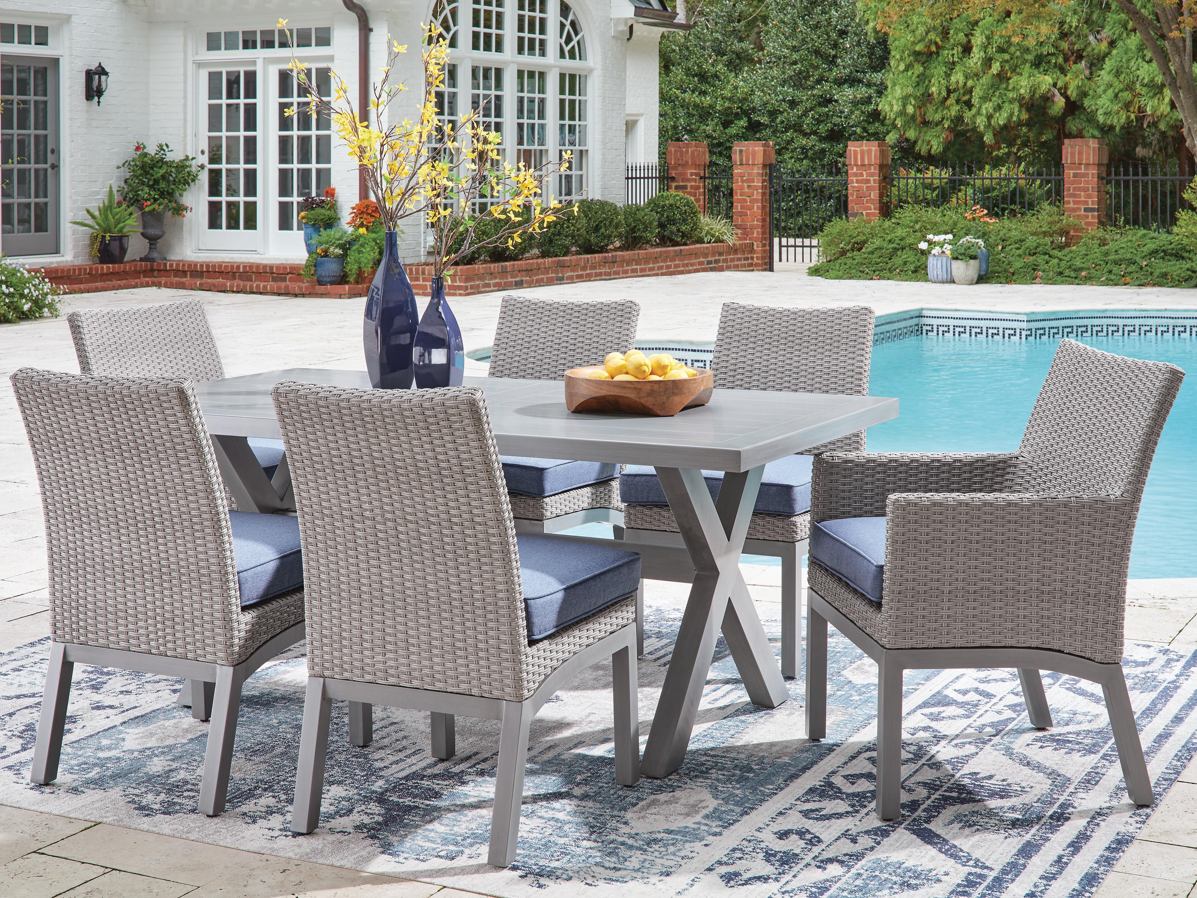 Dillon Beach Outdoor Dining Table and 6 Chairs | Ashley