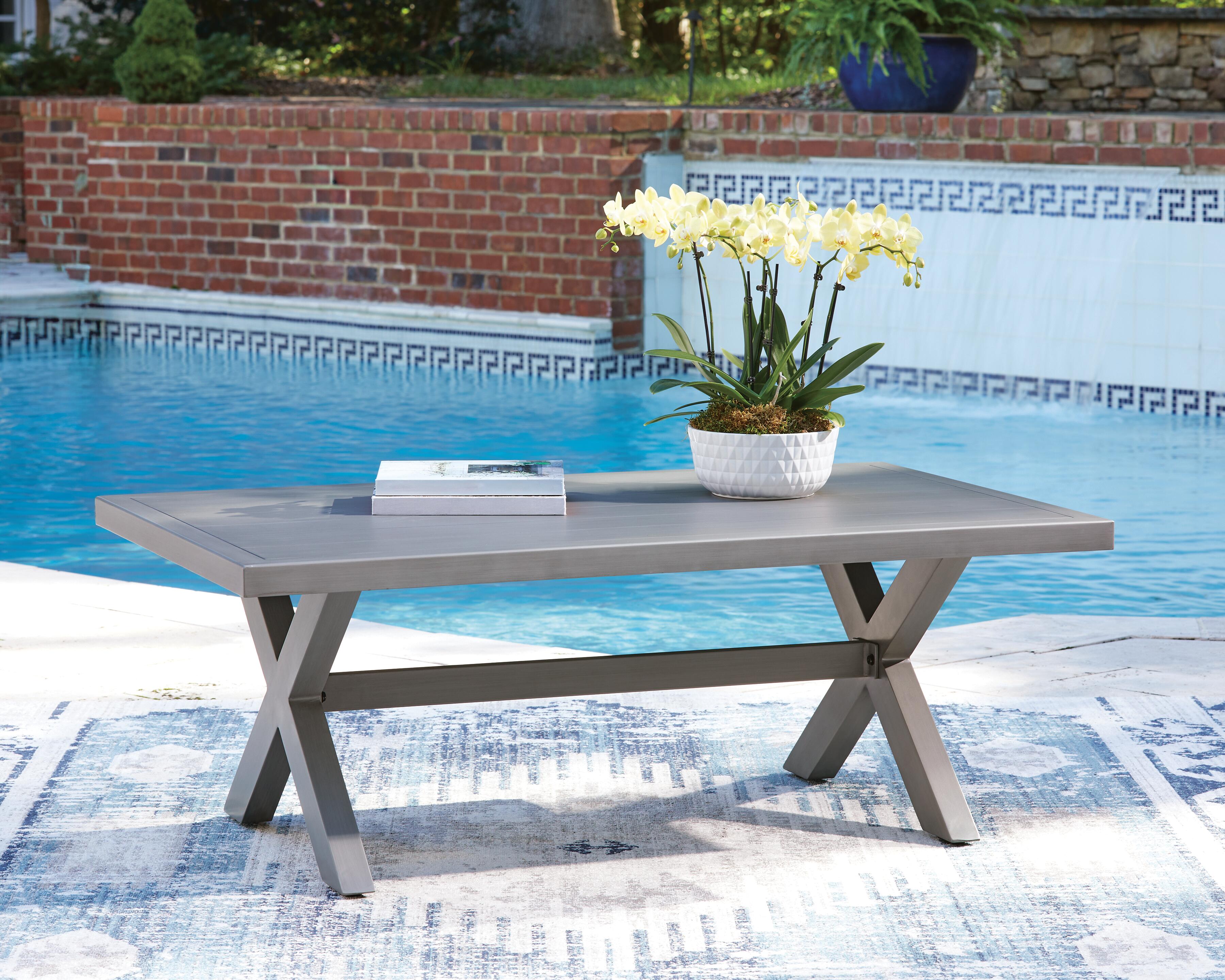 Dillon Beach Outdoor Sofa and 2 Chairs with Coffee Table, , large