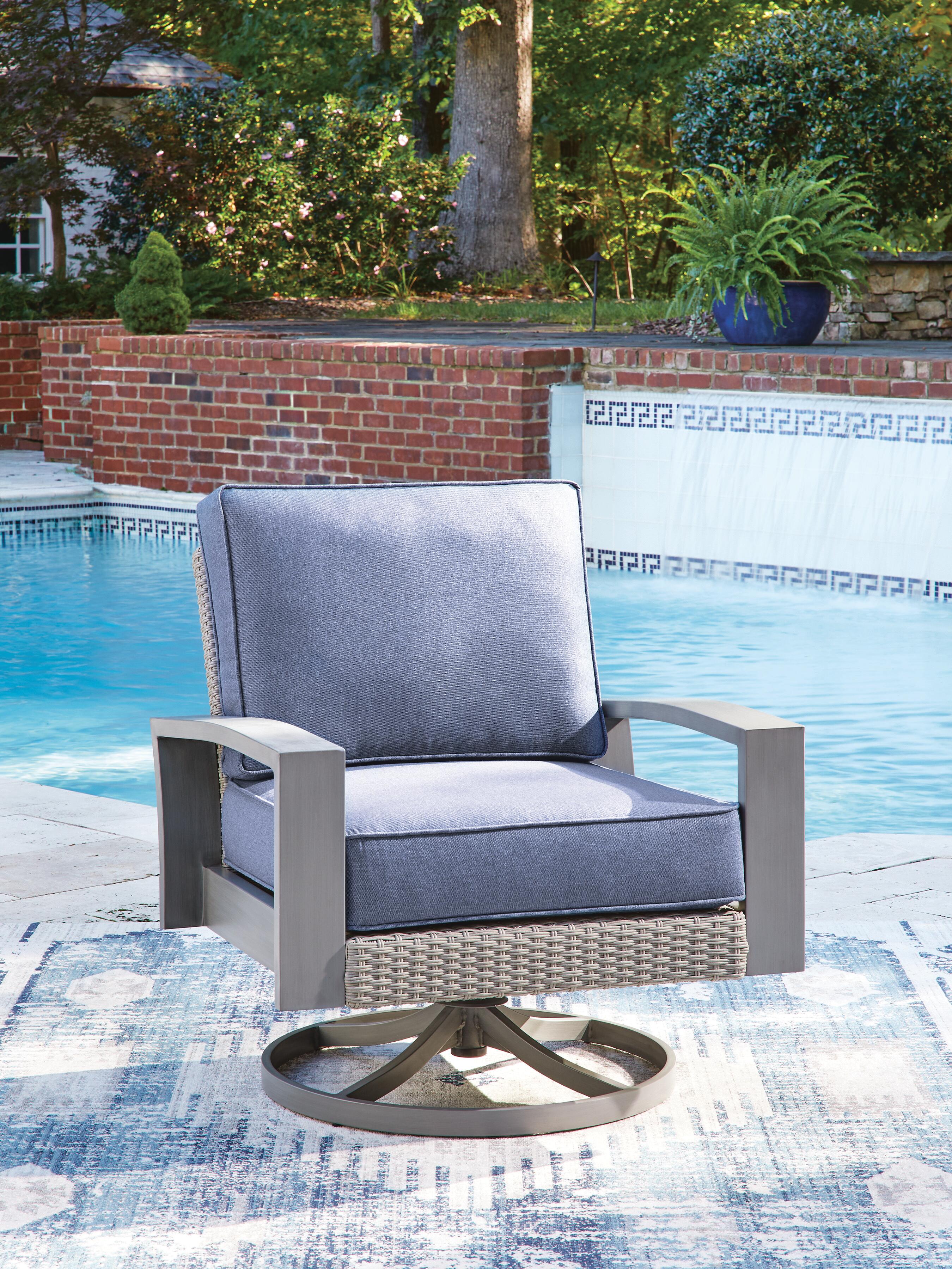 Dillon Beach Outdoor Swivel Lounge Chair with Cushion - image 1