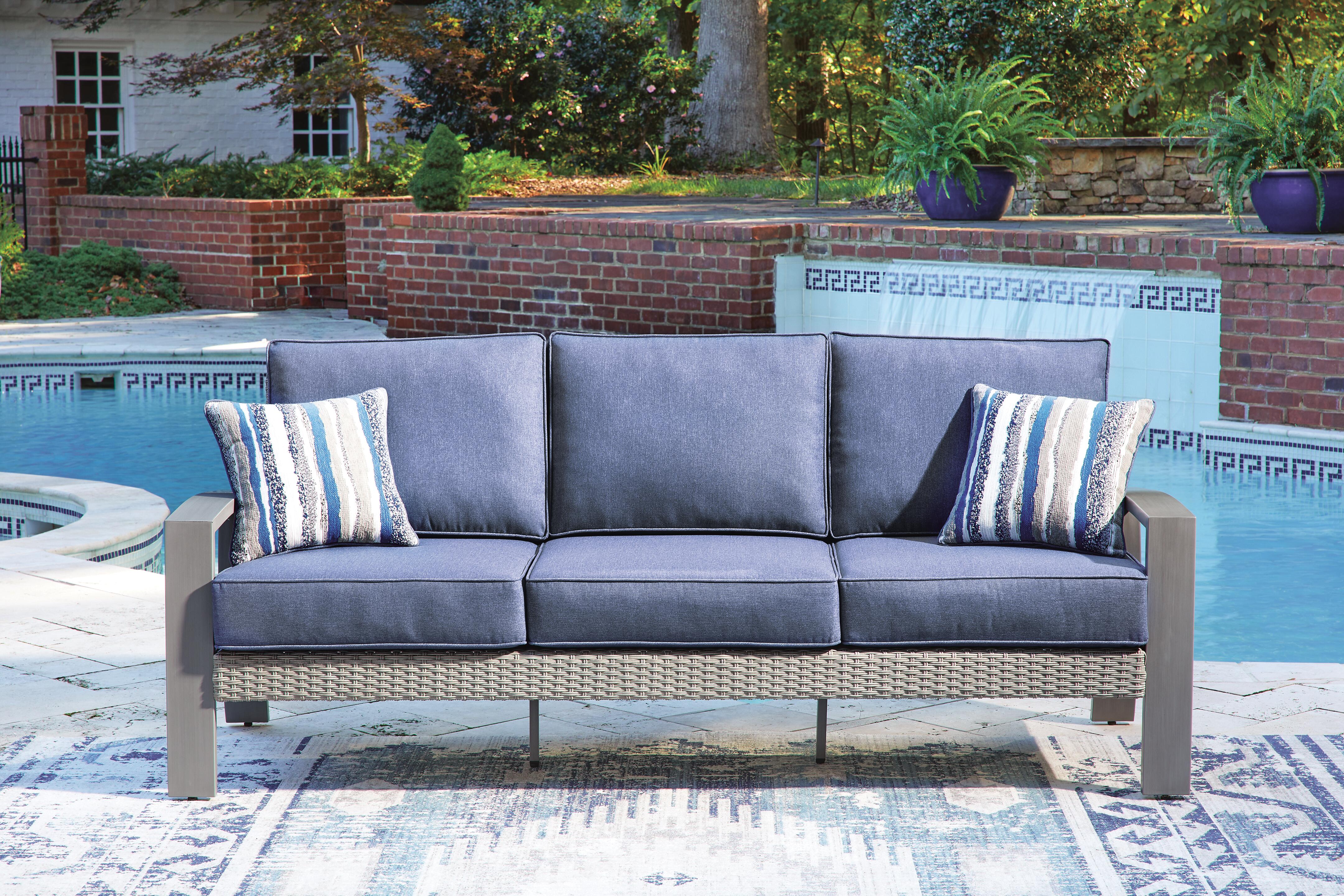 Dillon Beach Outdoor Sofa with 2 Lounge Chairs, , large