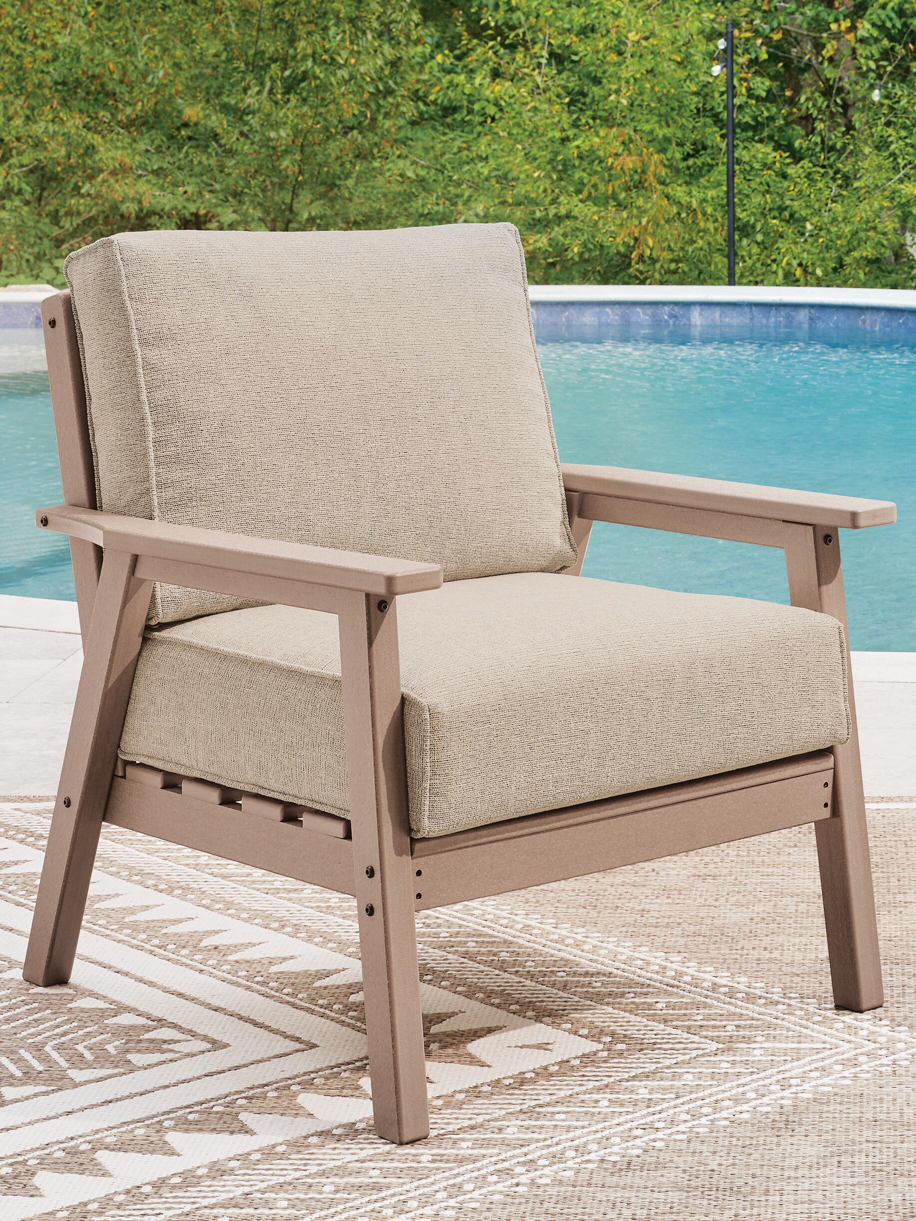 Cliffs Beach Outdoor Sofa and 2 Chairs with Coffee Table, , large