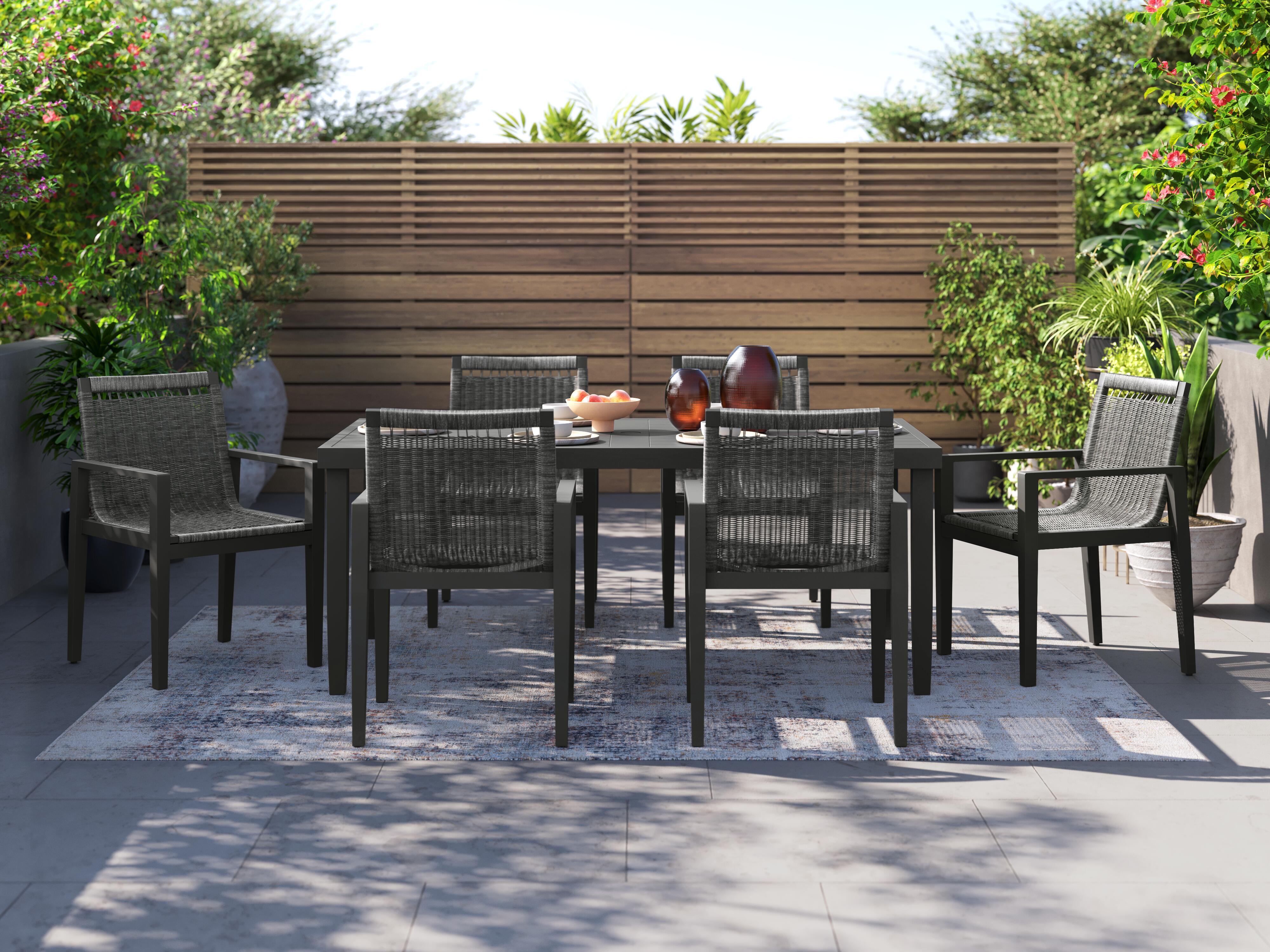 Maroska Outdoor Dining Table and 6 Chairs, , large