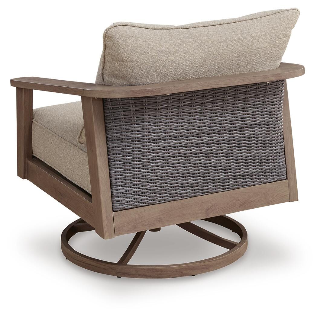 Francis Beach Outdoor Swivel Lounge with Cushion - image 4