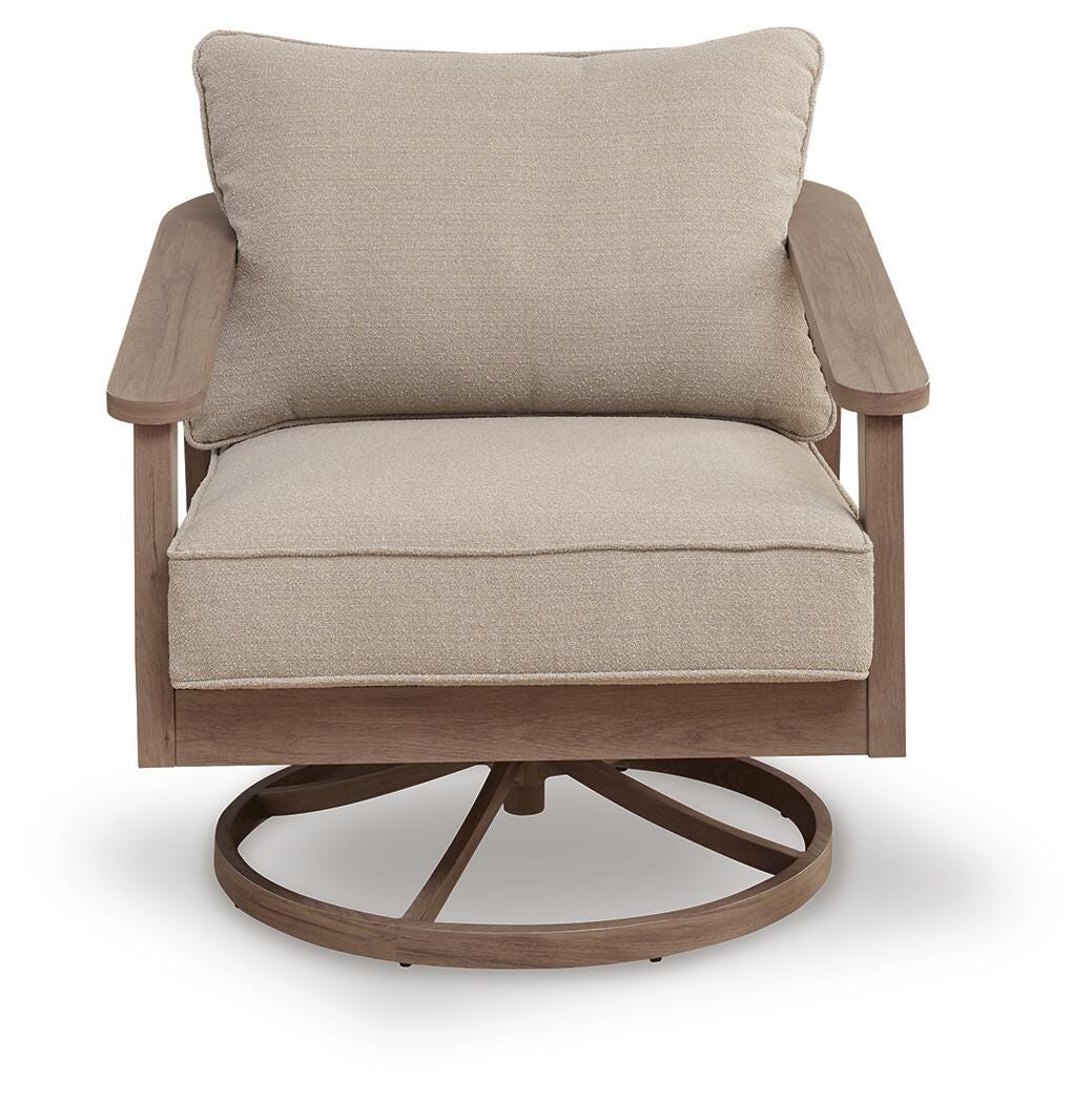 Francis Beach Outdoor Swivel Lounge with Cushion - image 3