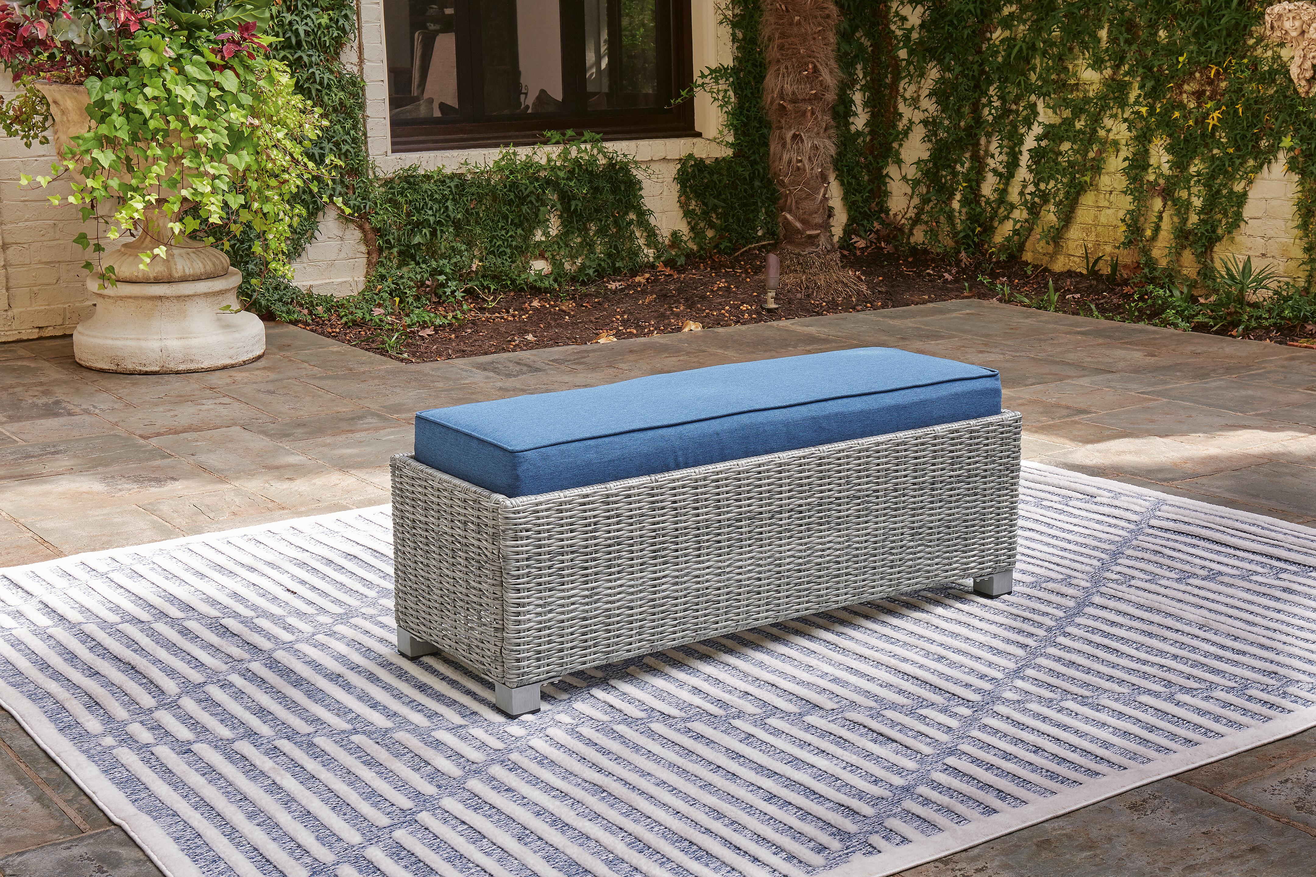 Naples Beach Outdoor Bench with Cushion - image 1