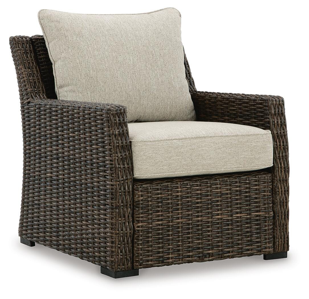 Brook Ranch Outdoor Lounge Chair with Cushion, , large