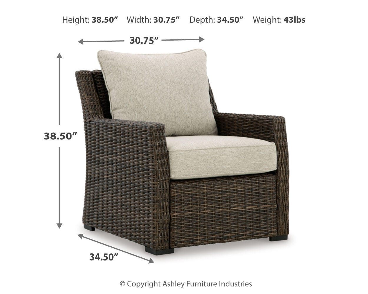 Brook Ranch Outdoor Sofa Sectional, Bench, Lounge Chair and Table - image 14