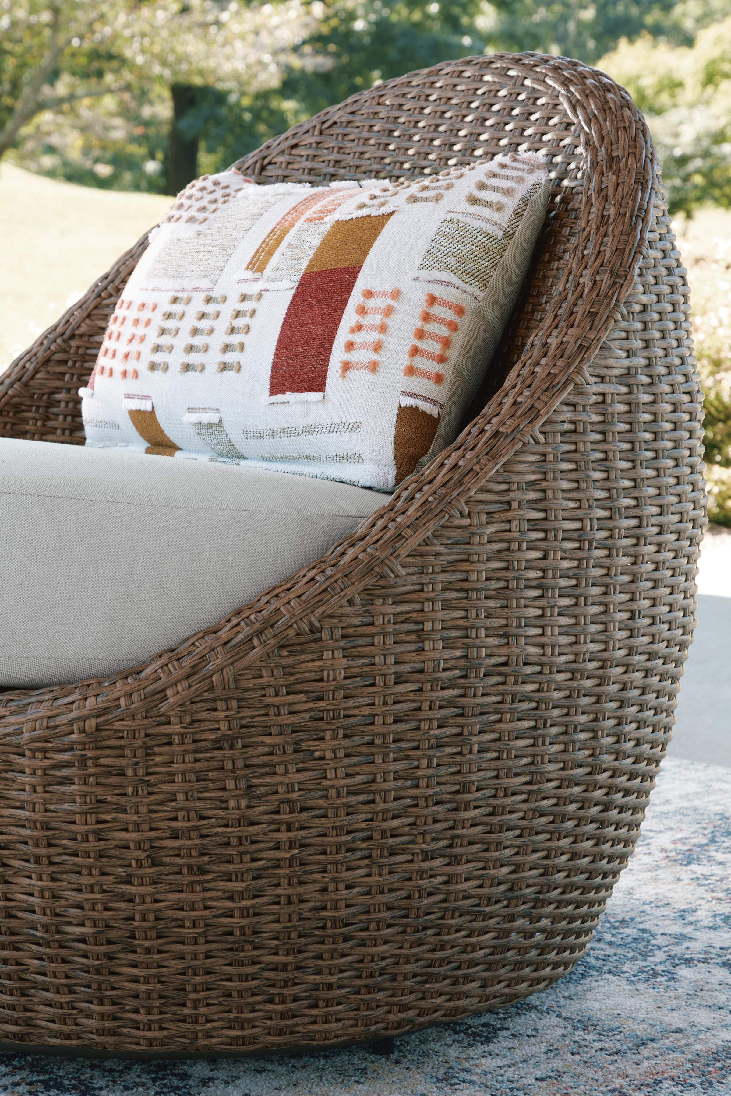 Cardiff Beach Outdoor Loveseat/2 Swivel Chairs (Set of 3) - image 6