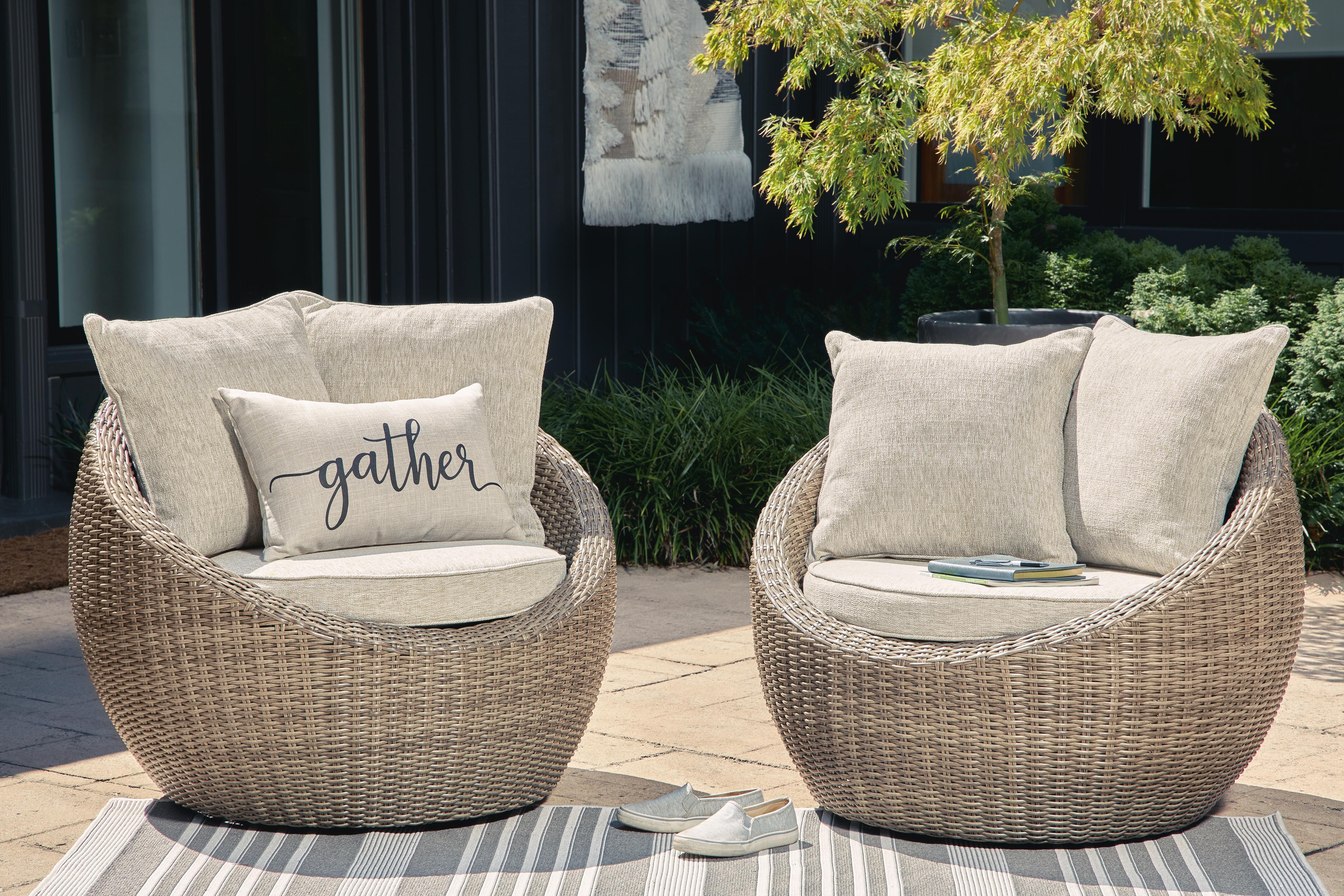 Danson Swivel Lounge with Cushion (Set of 2), , rollover