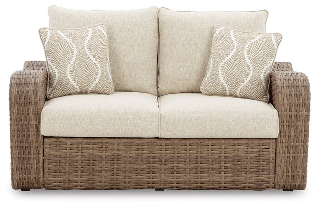 Sandy Bloom Outdoor Loveseat
