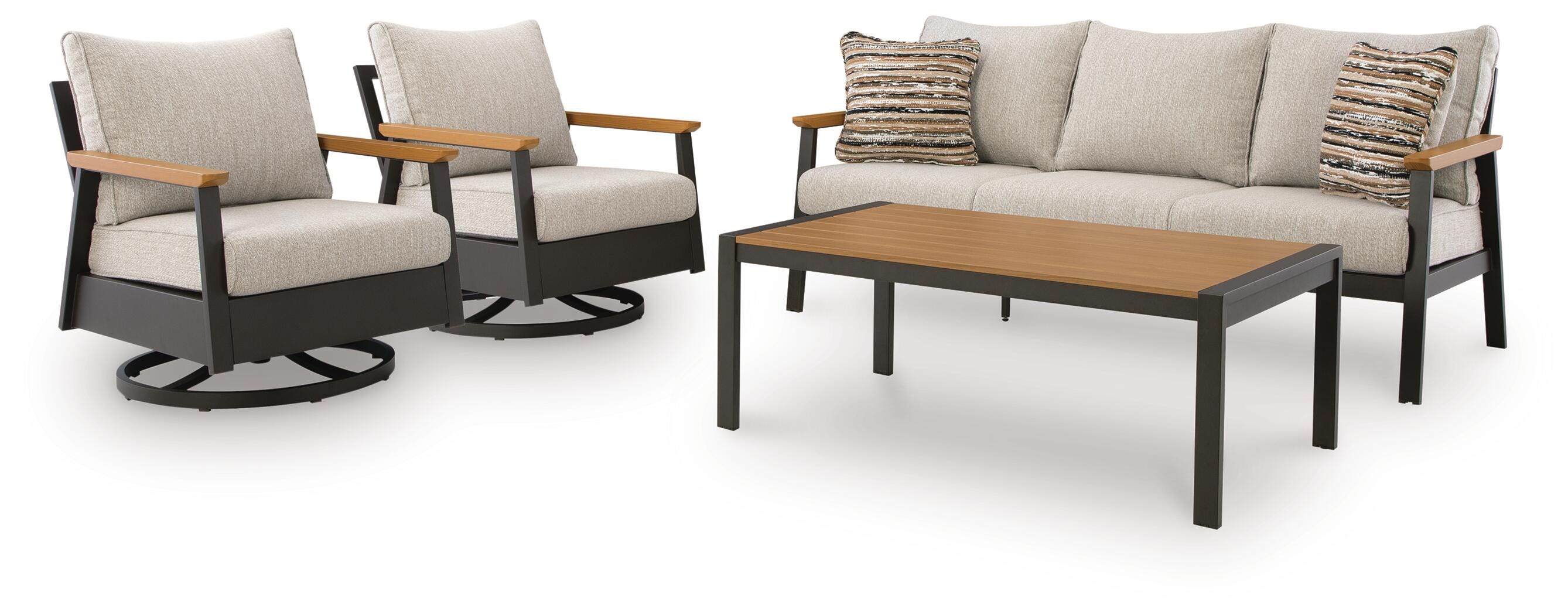 Carlsbad Beach Outdoor Sofa/Chairs/Table (Set of 4) - image 3