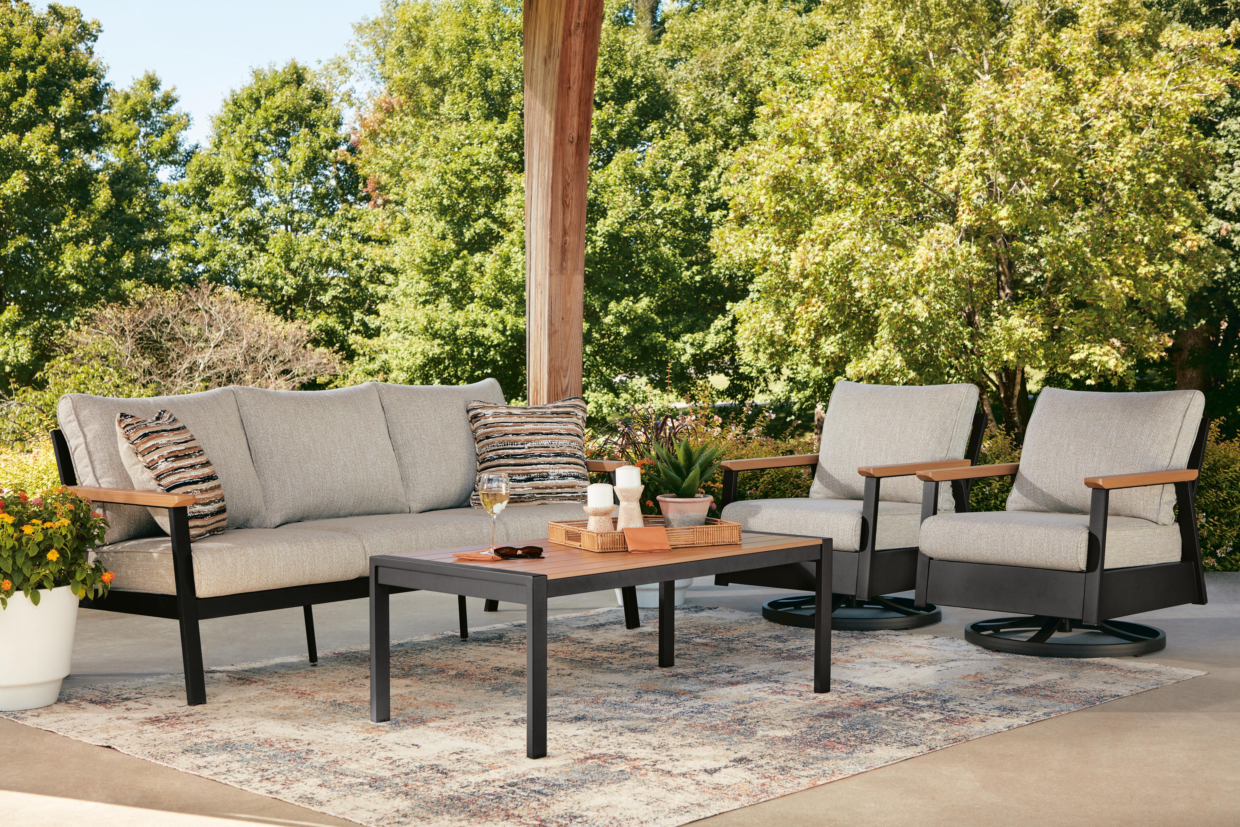 Carlsbad Beach Outdoor Sofa/Chairs/Table (Set of 4) - image 4