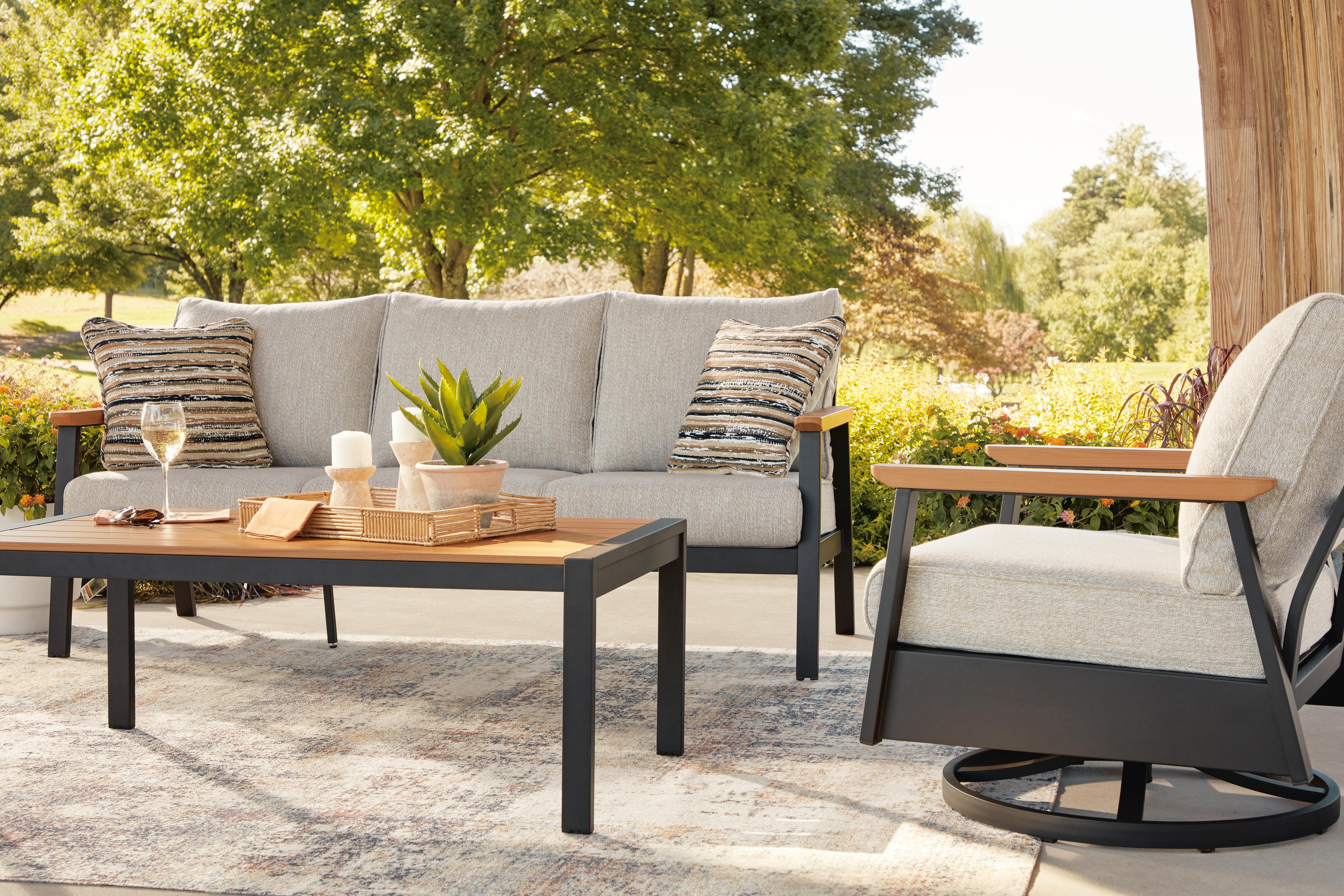 Carlsbad Beach Outdoor Sofa/Chairs/Table (Set of 4) - image 5
