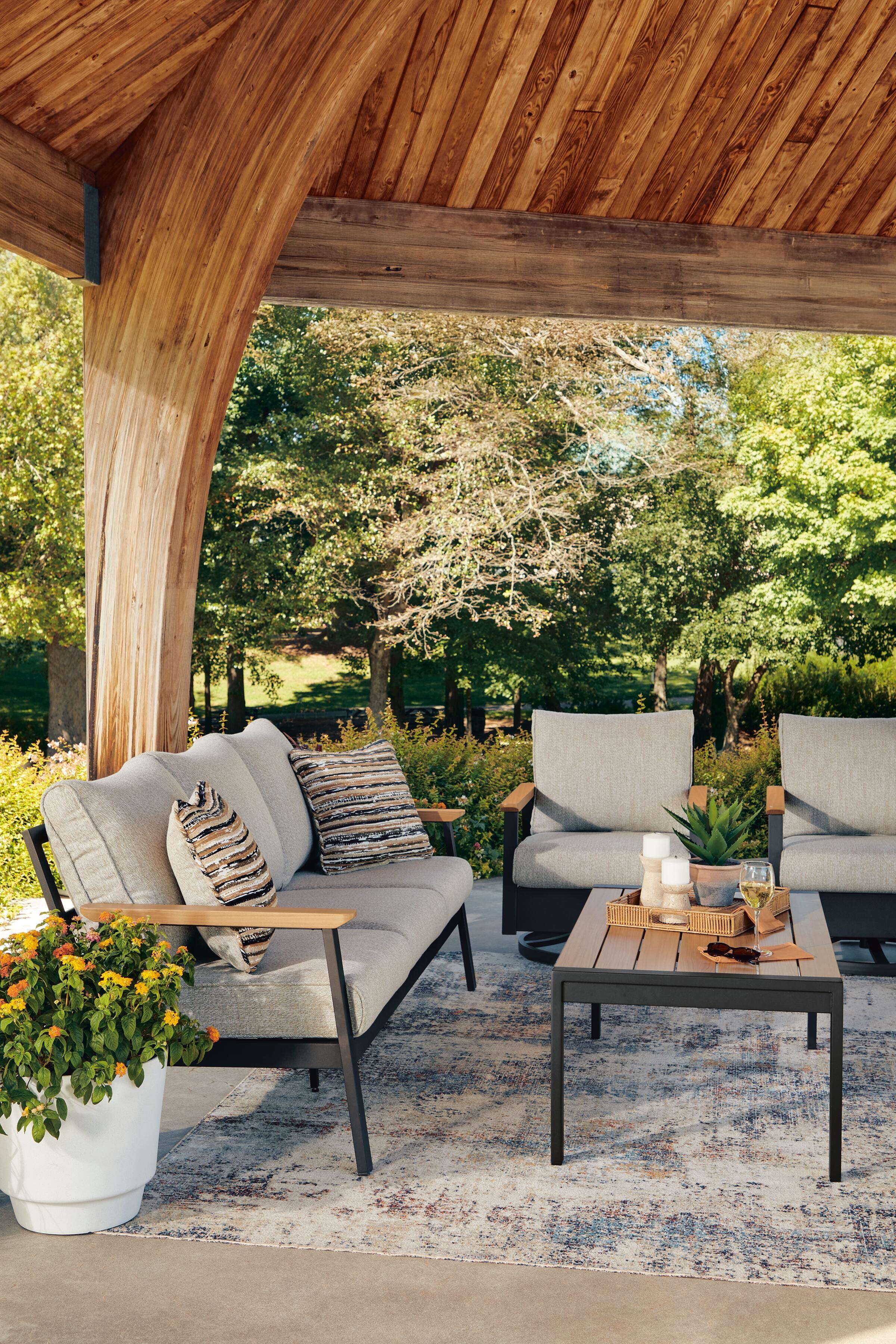 Carlsbad Beach 4-Piece Outdoor Conversation Set | Ashley