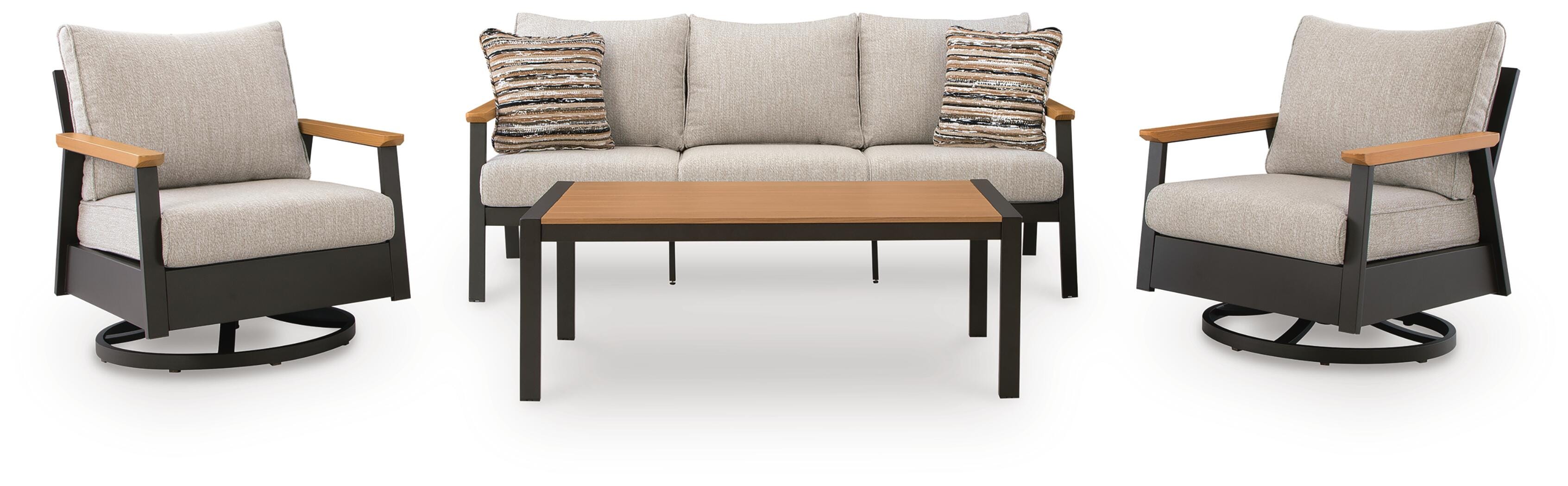 Carlsbad Beach Outdoor Sofa/Chairs/Table (Set of 4) - image 2