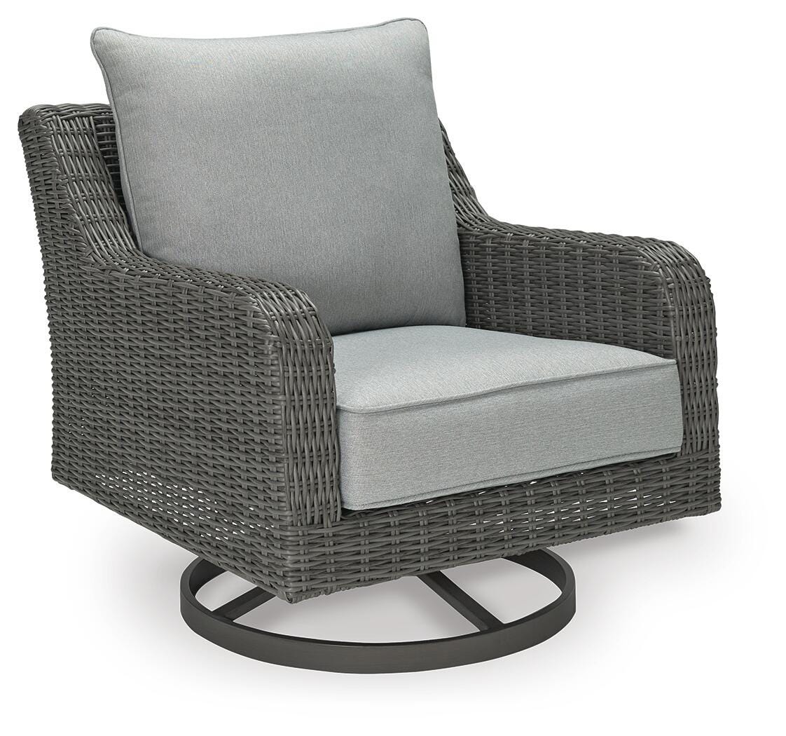 Elite Park Outdoor Swivel Lounge with Cushion, , large