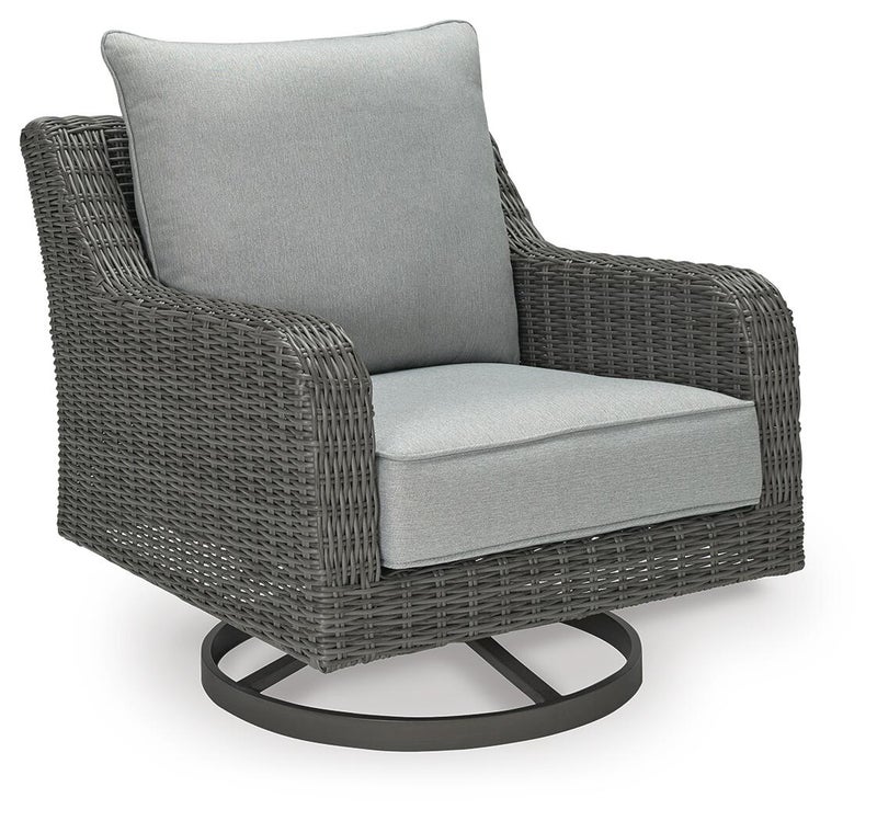 Elite Park Outdoor Swivel Lounge Chair, Gray