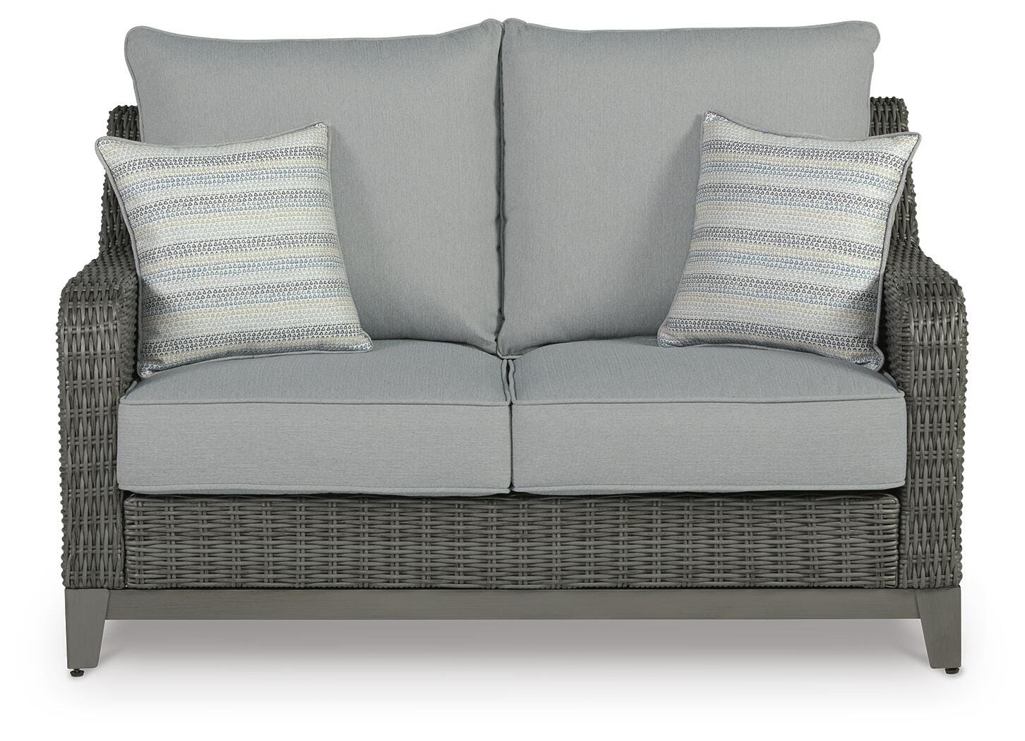 Elite Park Outdoor Loveseat with Cushion, , large