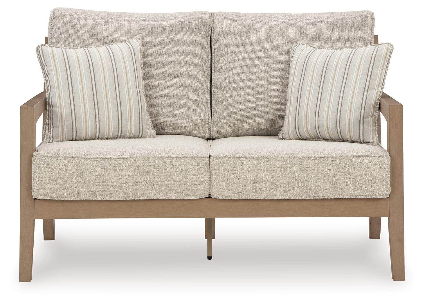 Hallow Creek Outdoor Loveseat with Cushion, , large