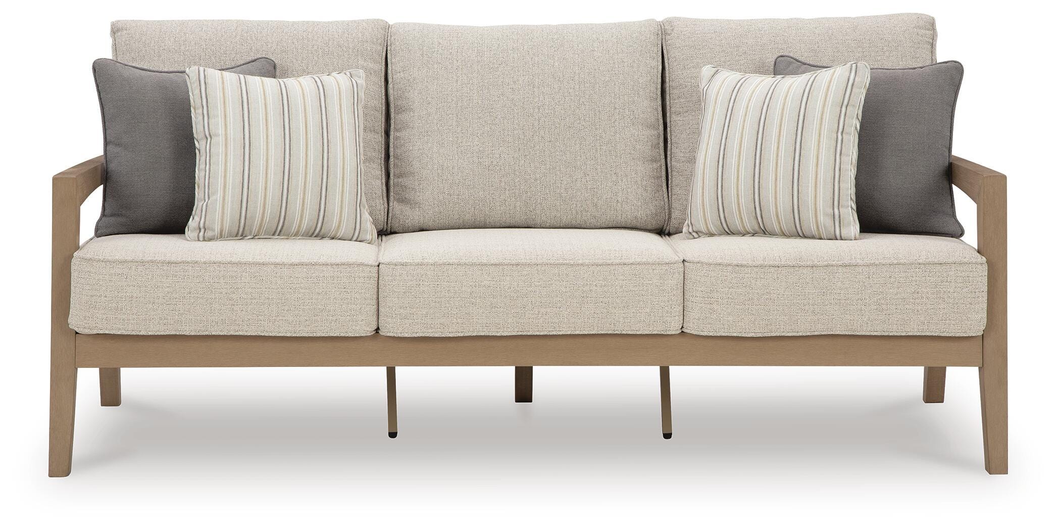 Hallow Creek Outdoor Sofa with Cushion, , large
