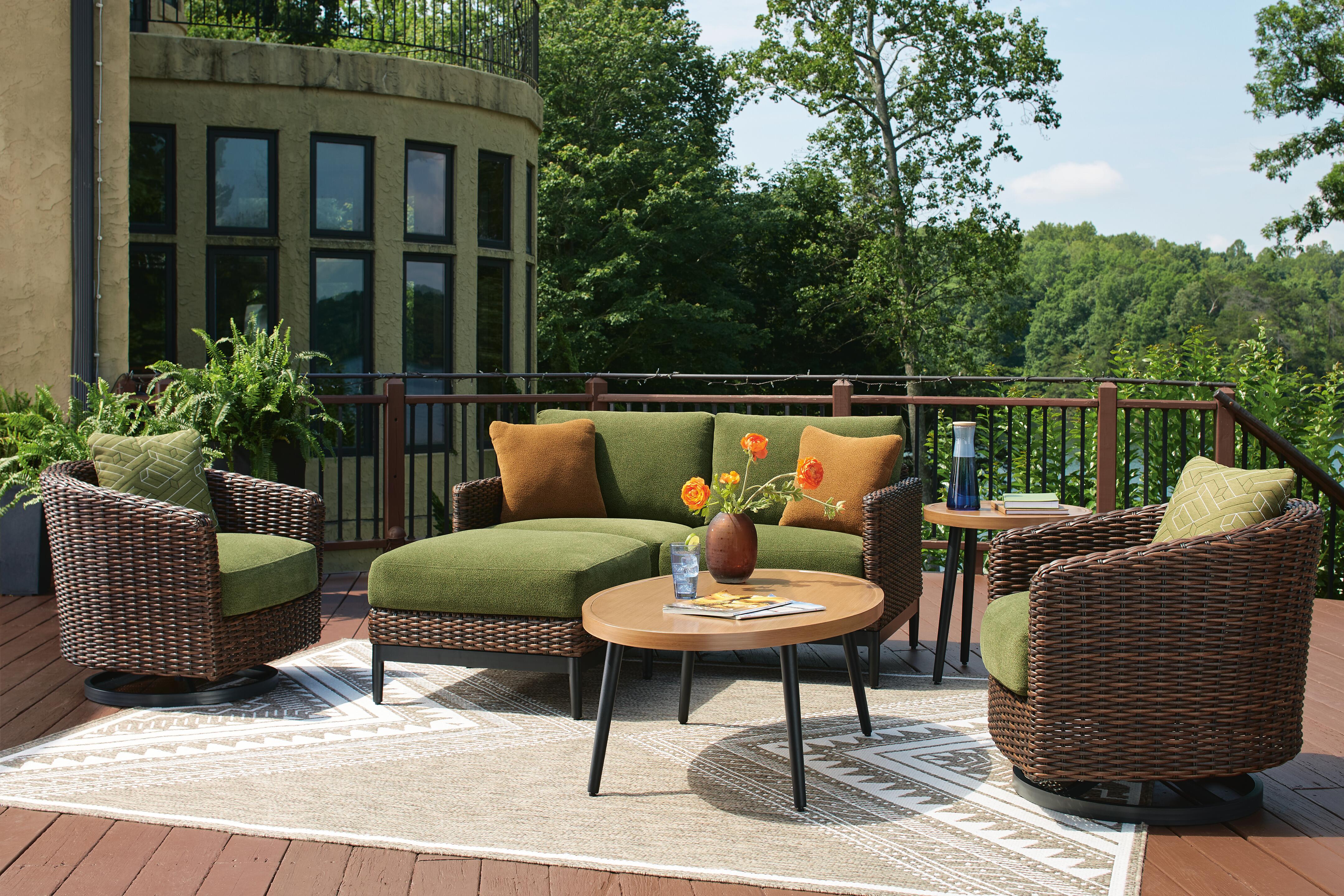 Horizon Hall Outdoor Swivel Lounge Chair with Cushion - image 8