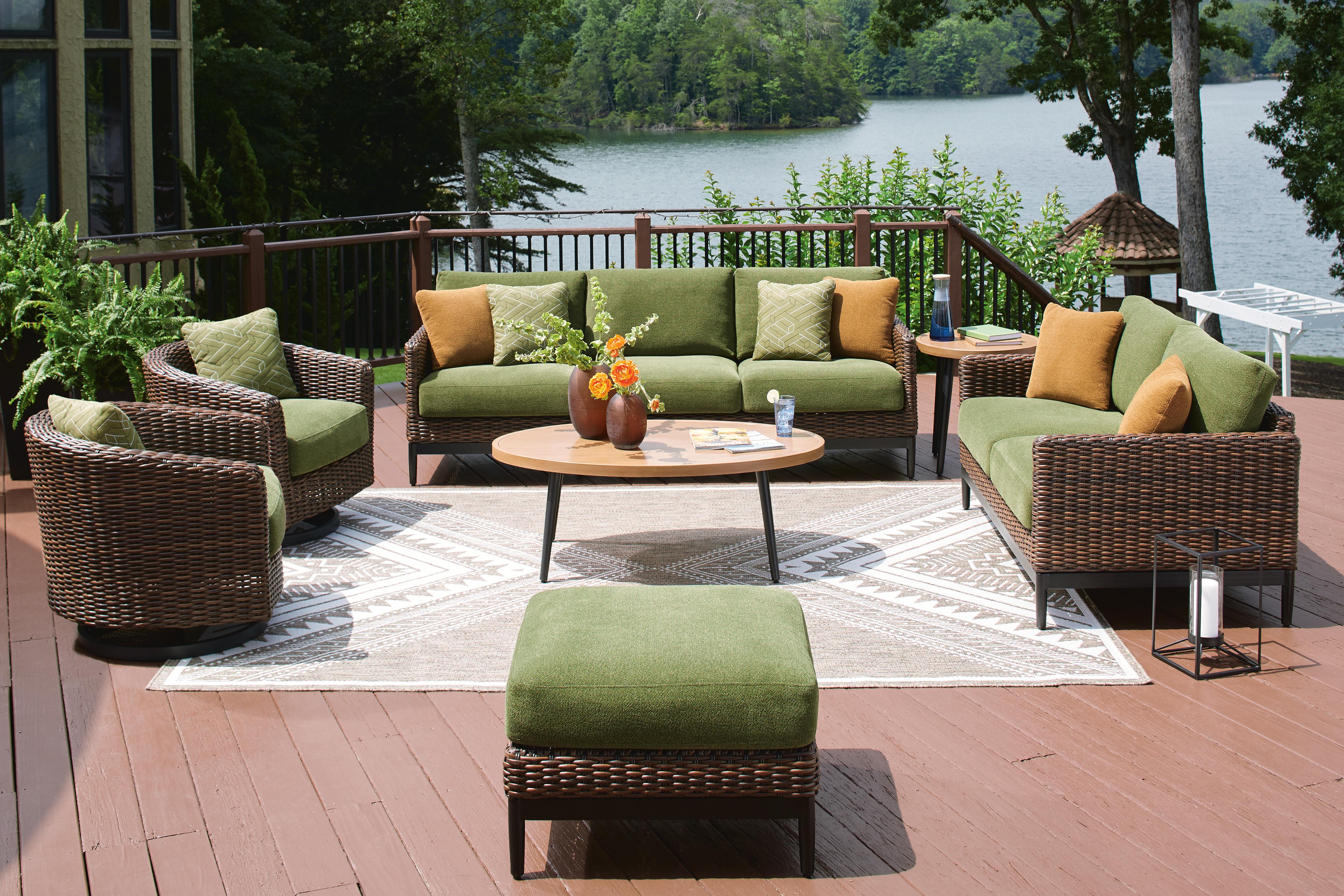 Horizon Hall Outdoor Ottoman with Cushion - image 7
