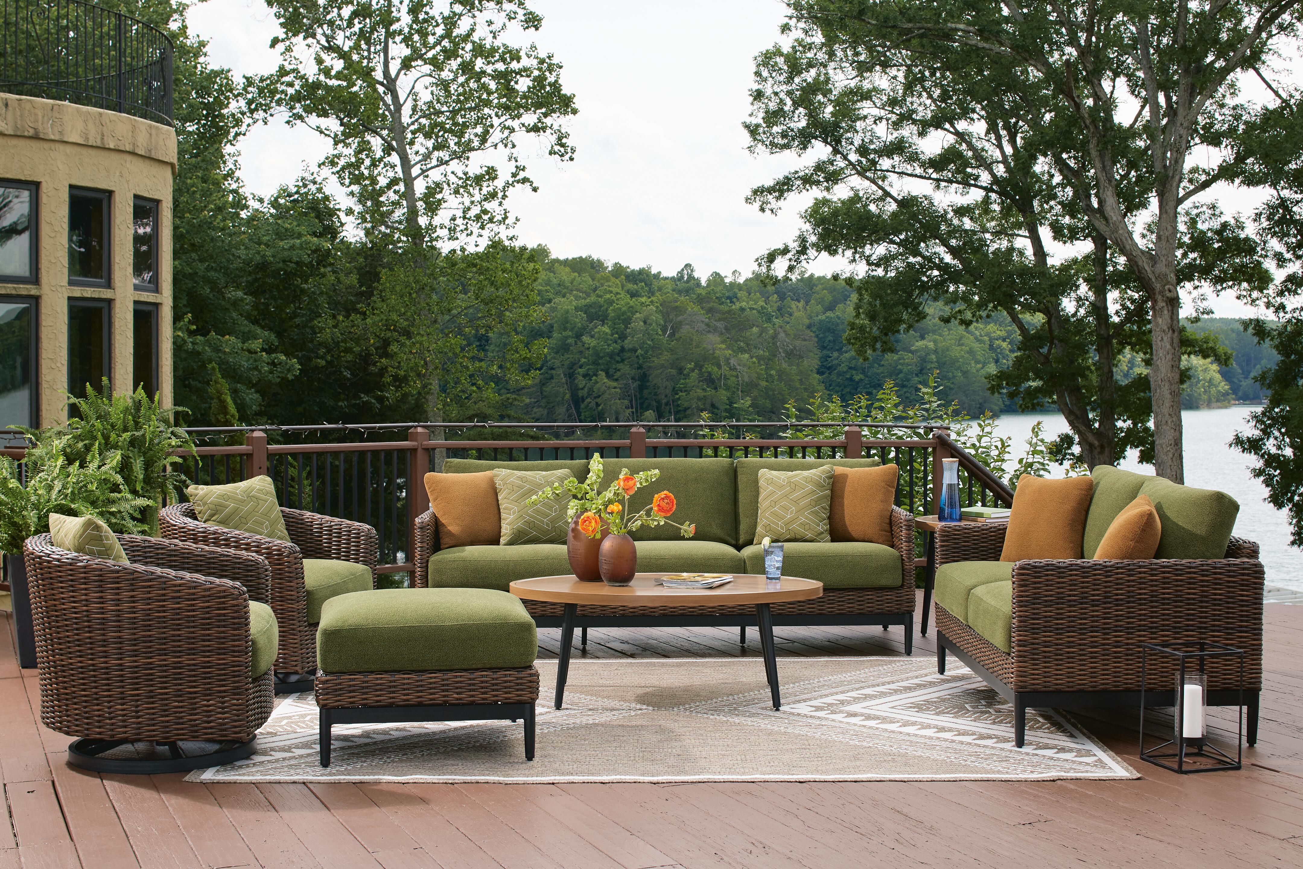 Horizon Hall Outdoor Ottoman with Cushion - image 8