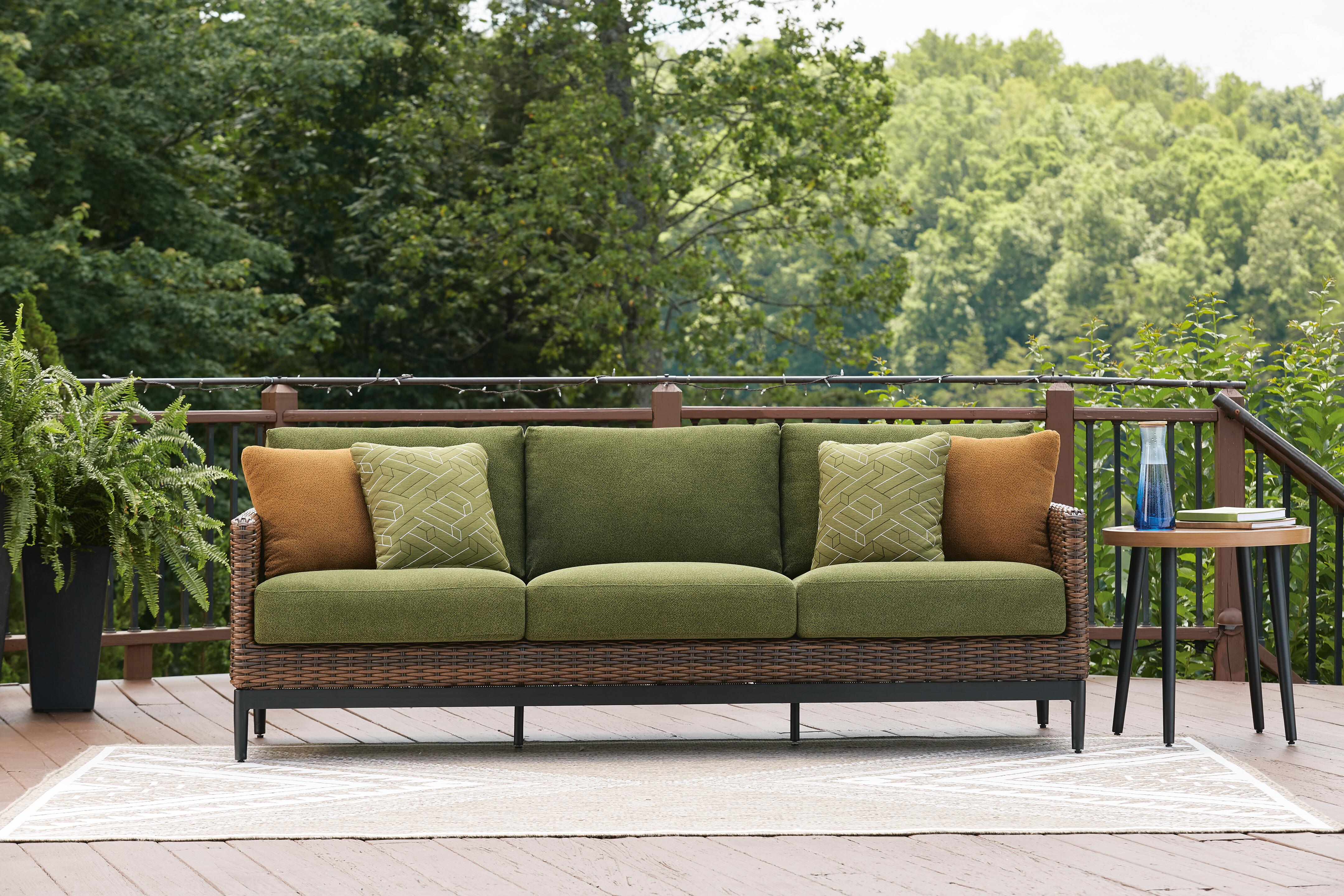 Horizon Hall Outdoor Sofa with Cushion, , rollover