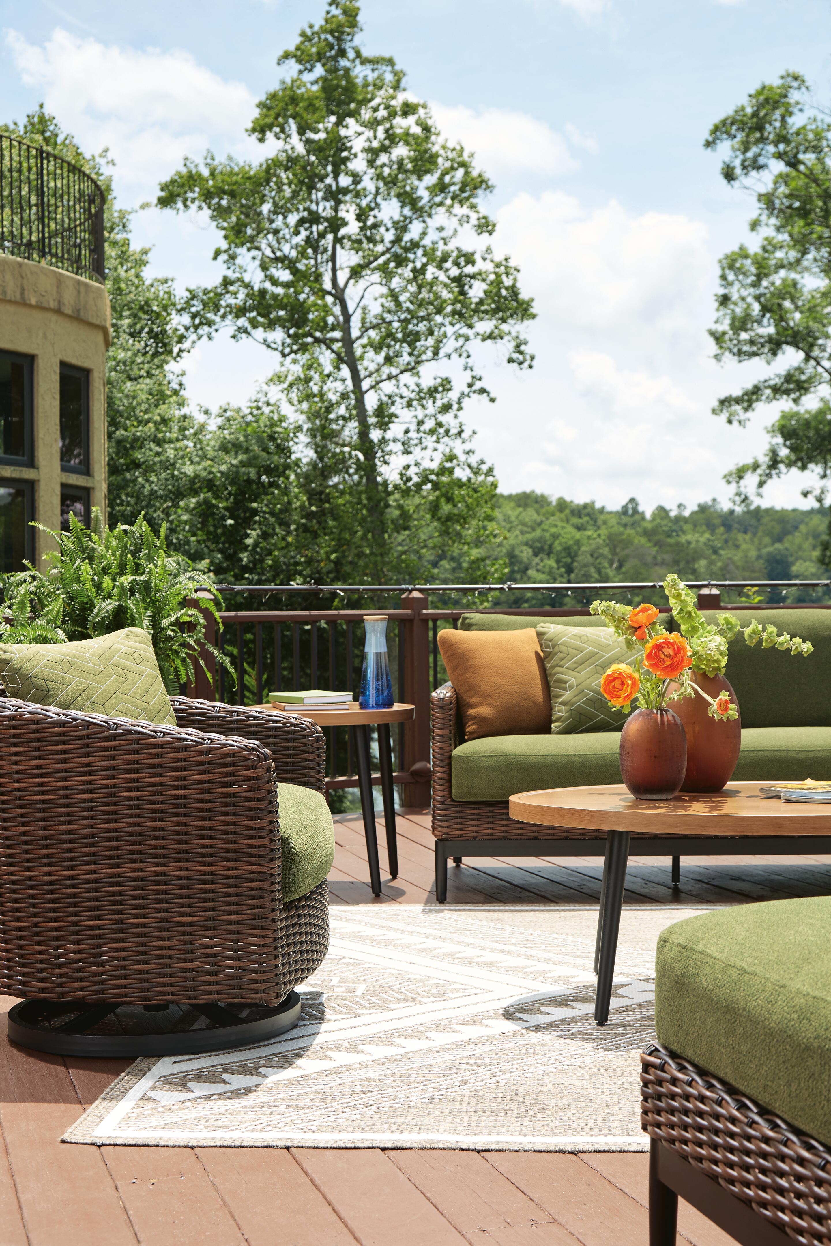Horizon Hall Outdoor Sofa with 2 Lounge Chairs, , large
