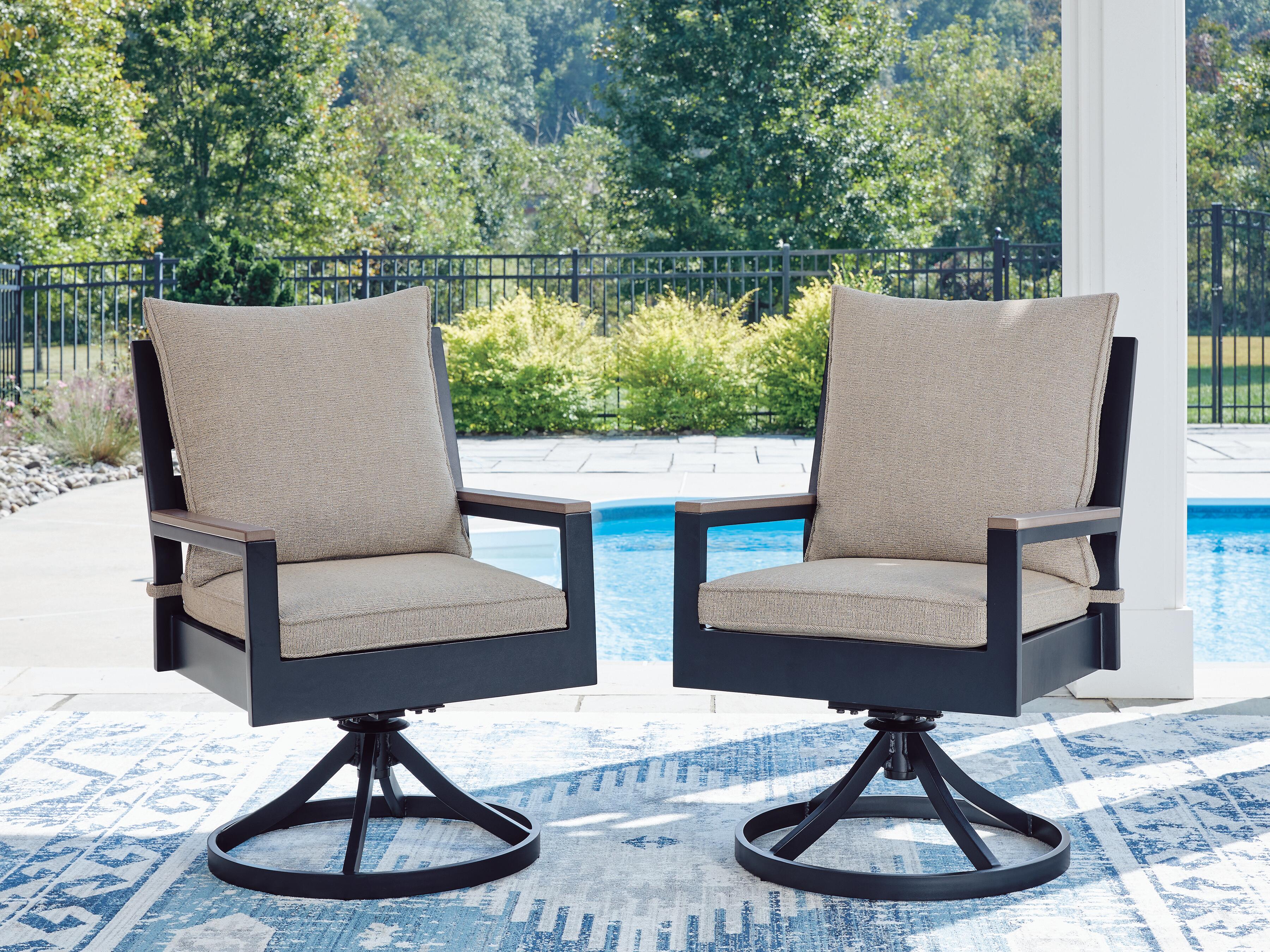 Mabry Shores Outdoor Swivel Chair with Cushion (Set of 2) - image 1