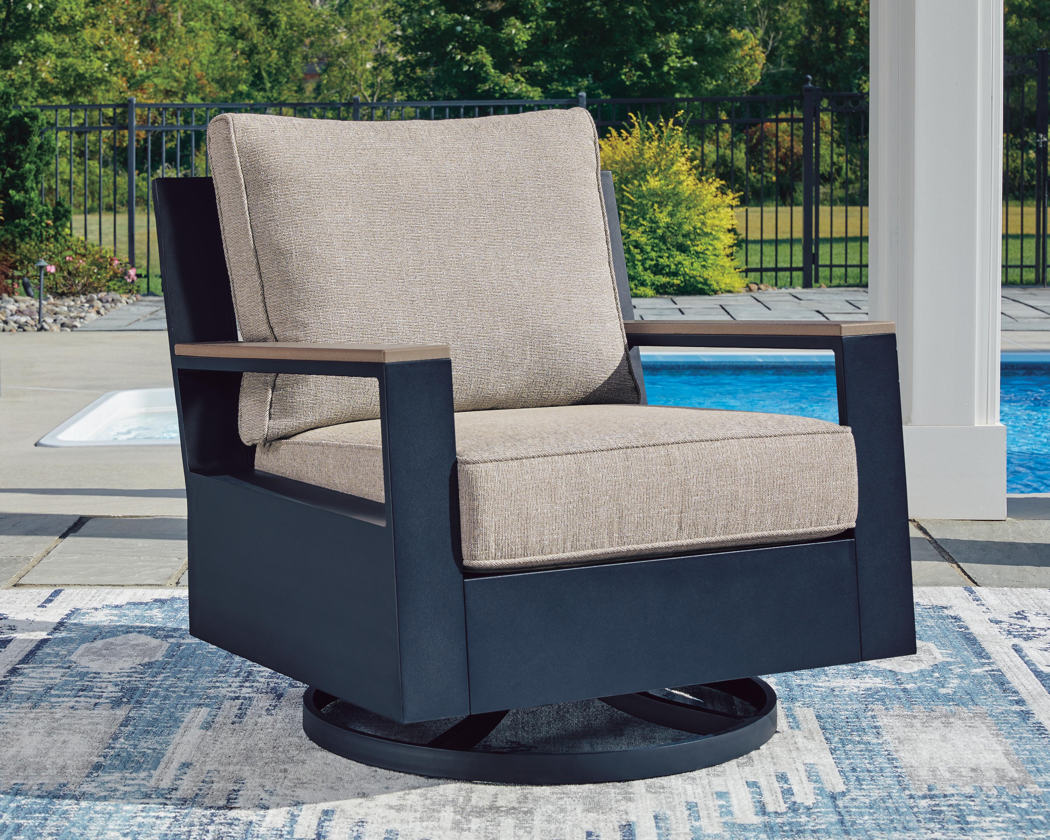 Mabry Shores Outdoor Sofa with 2 Swivel Glider Chairs | Ashley