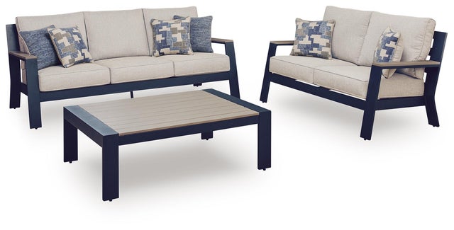 Mabry Shores Outdoor Sofa and Loveseat with Coffee Table