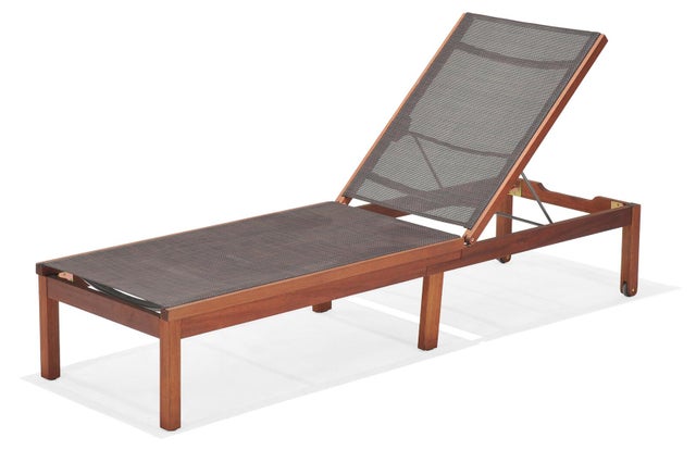 Amazonia Outdoor Wood Patio Lounger