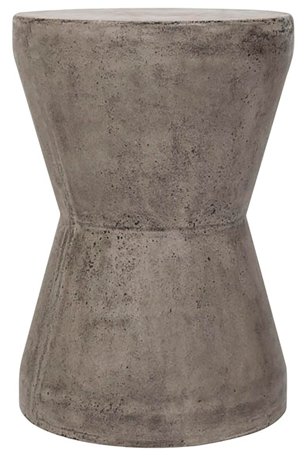 Safavieh Torre Indoor/Outdoor Modern Concrete Accent Table, Gray, large