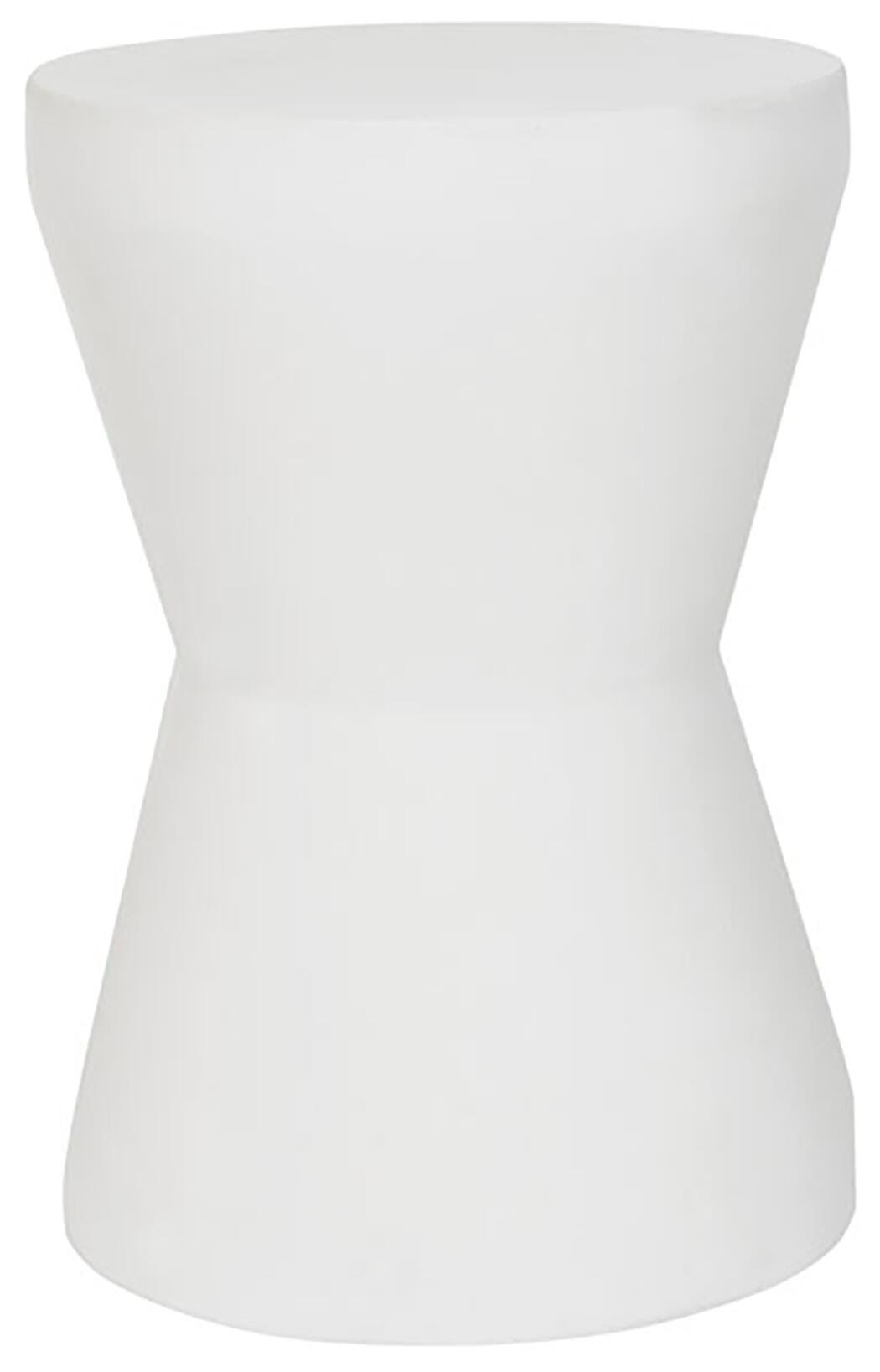 Safavieh Torre Indoor/Outdoor Modern Concrete Accent Table, White, large