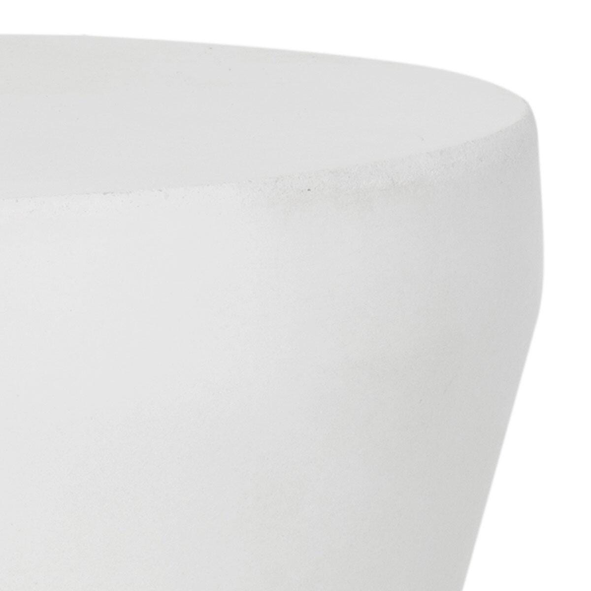 Safavieh Torre Indoor/Outdoor Modern Concrete Accent Table, White, large
