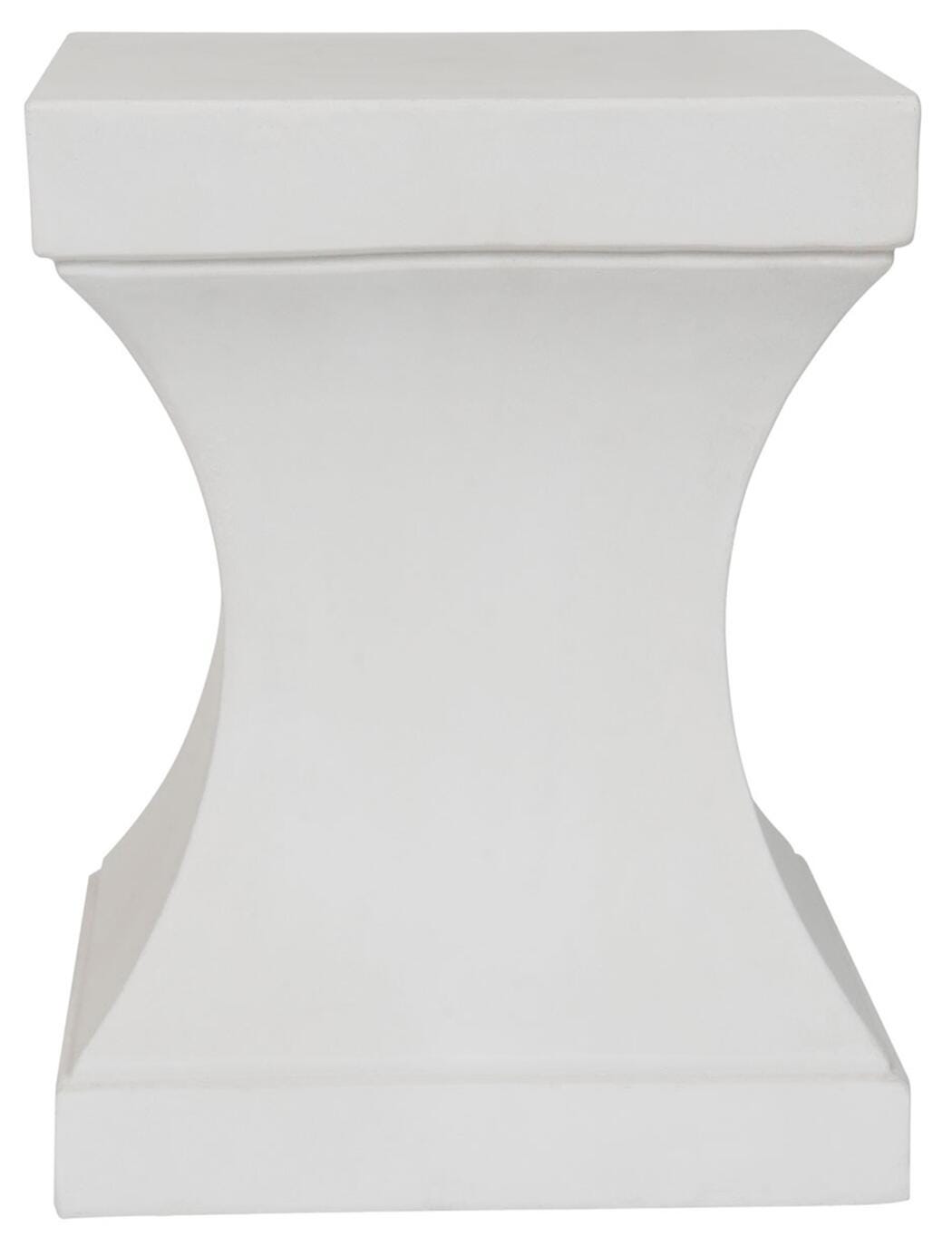 Safavieh Curby Indoor/Outdoor Modern Concrete Accent Table, White, large