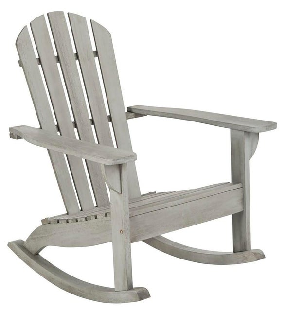 Safavieh Outdoor Brizio Adirondack Rocking Chair , Gray
