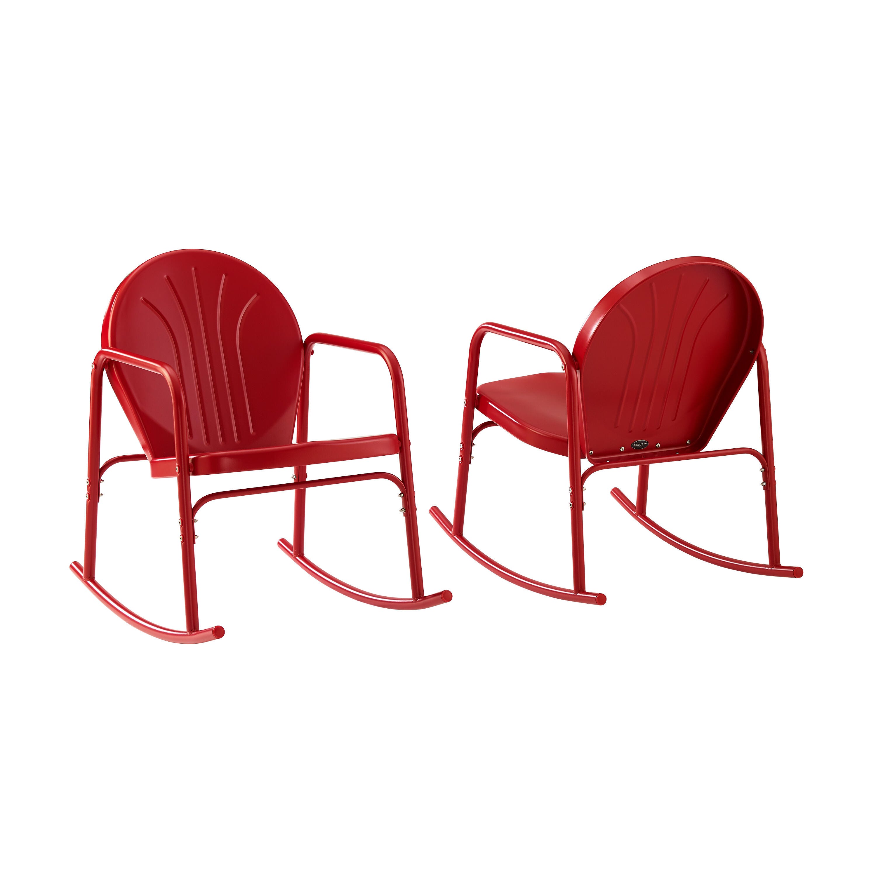 Crosley Griffith 2-piece Rocking Chair Set, Bright Red, large