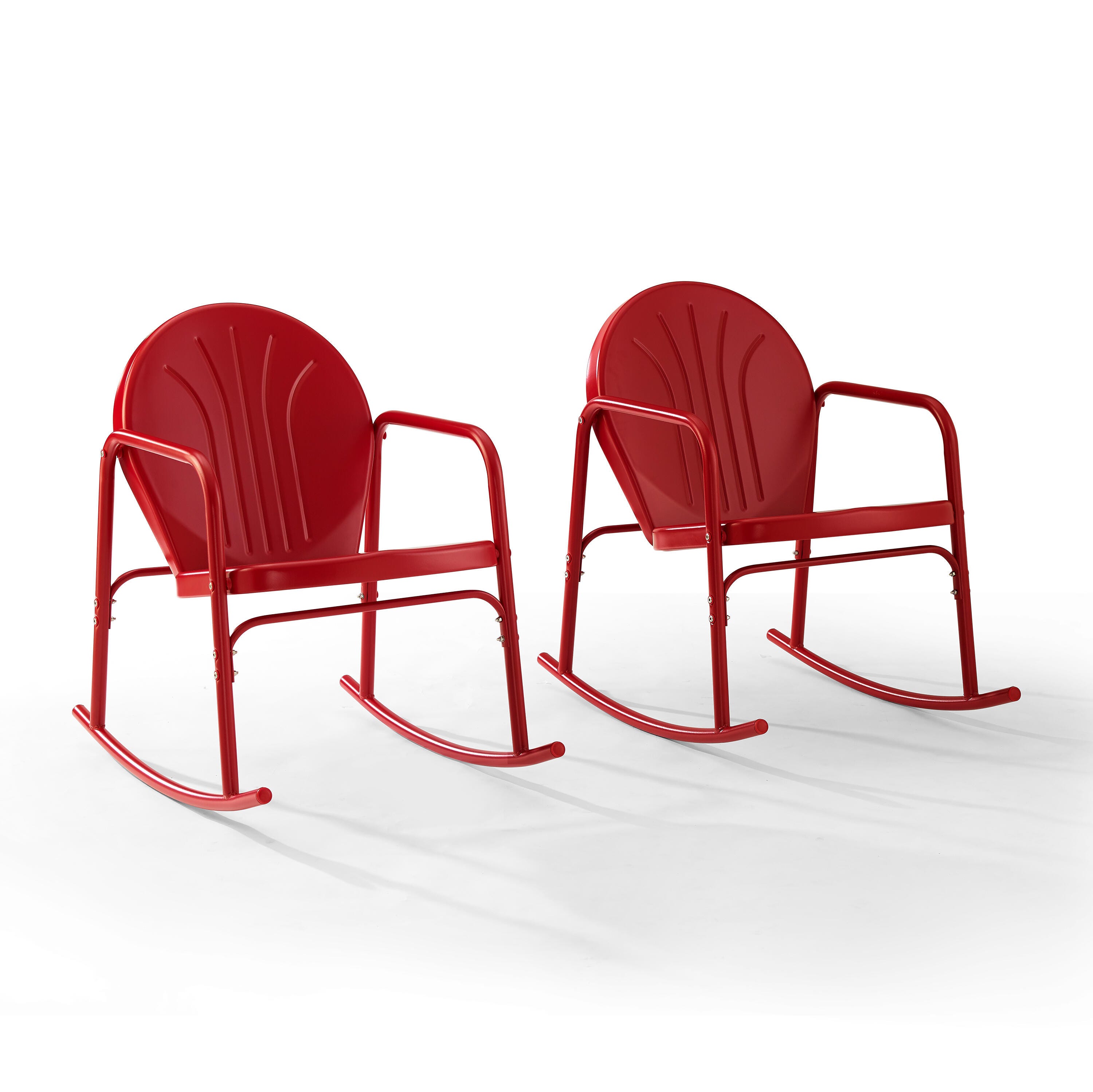 Crosley Griffith 2-piece Rocking Chair Set, Bright Red, large