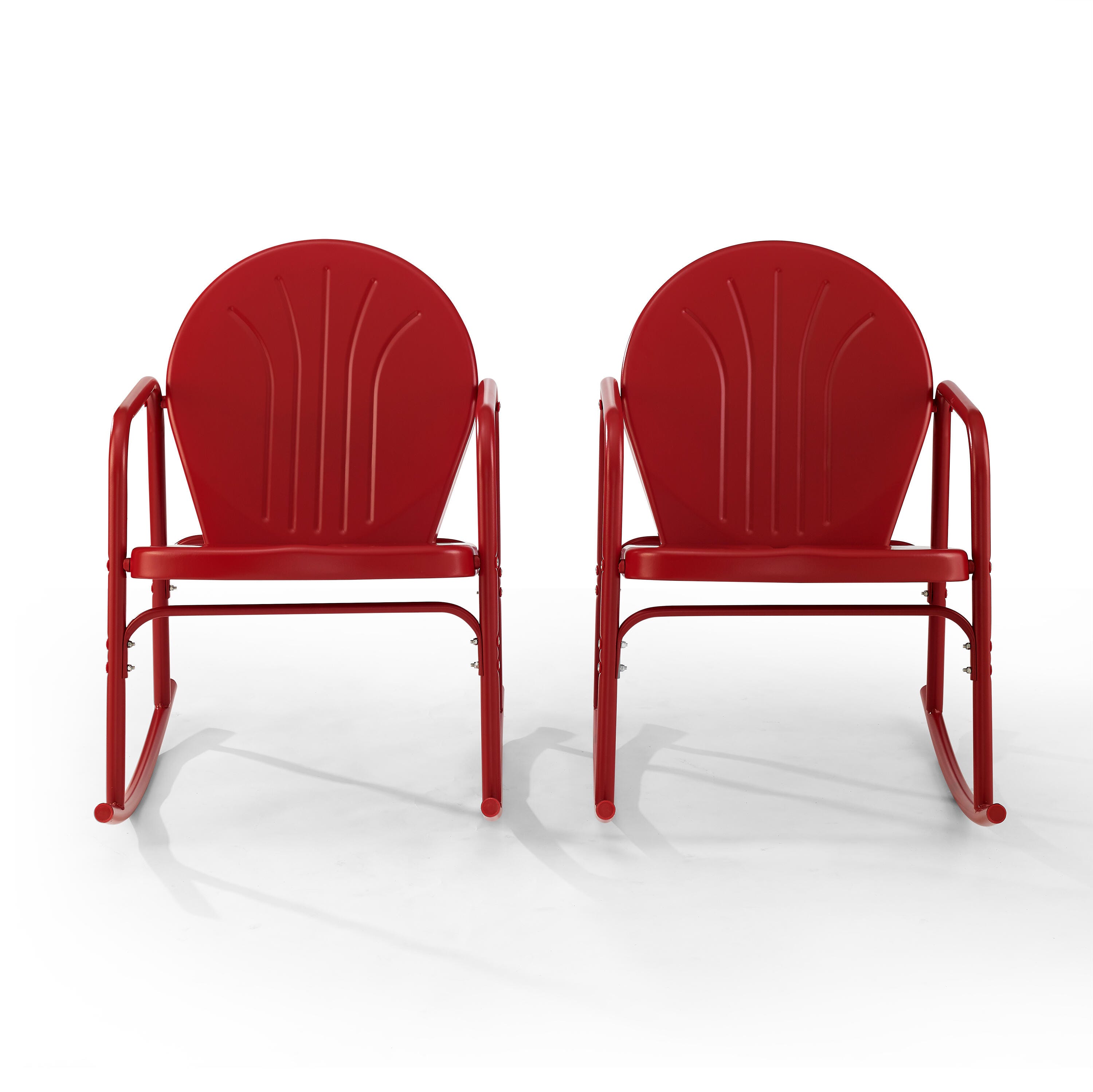 Crosley Griffith 2-piece Rocking Chair Set, Bright Red, large