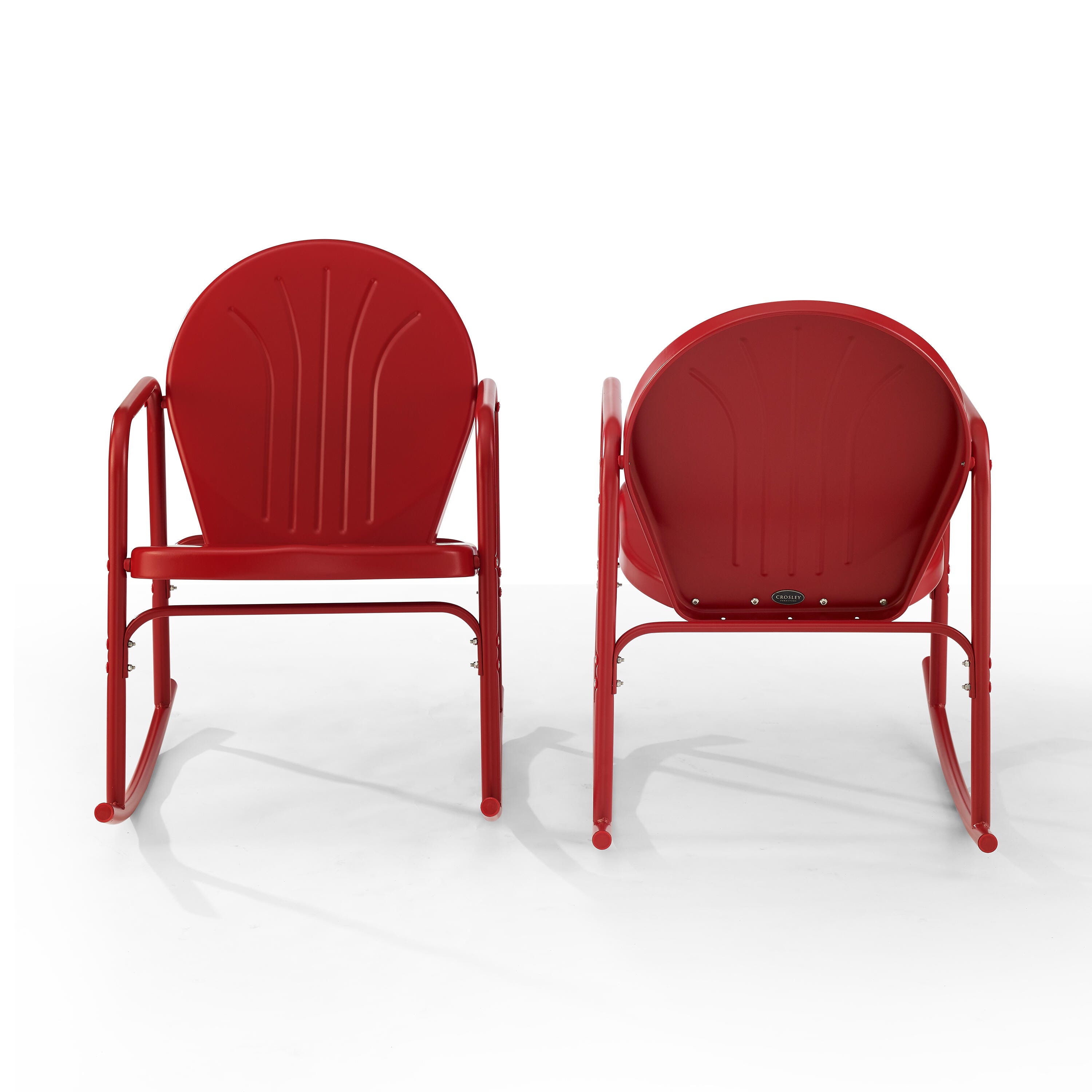 Crosley Griffith 2-piece Rocking Chair Set, Bright Red, large